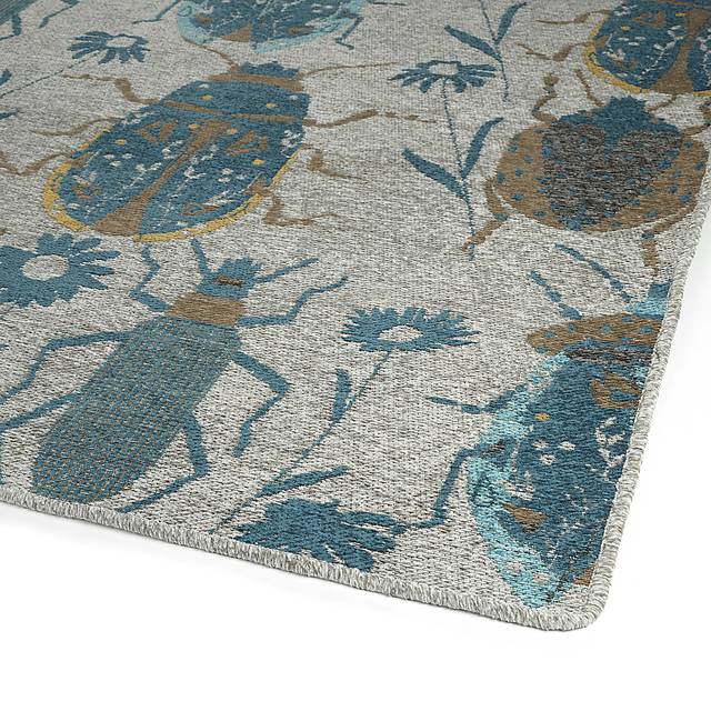 Kids Haruko Blue 3' x 5' Rug - Thumbnail - Image 3