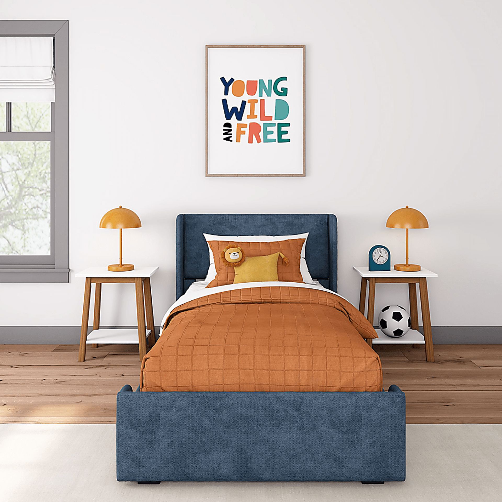 Kids Haso Blue Twin Bed - Image 4