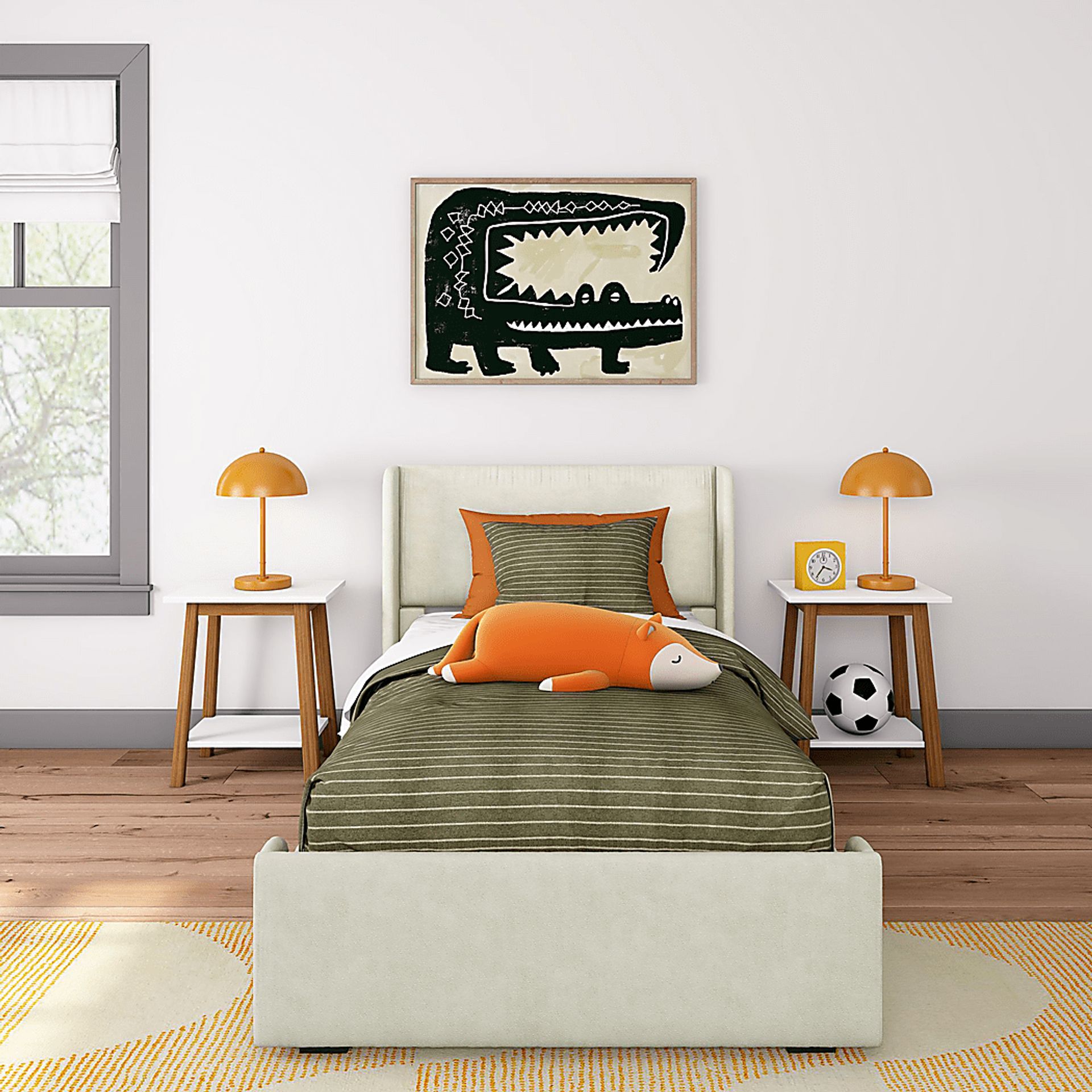 Kids Haso Cream Twin Bed - Image 5