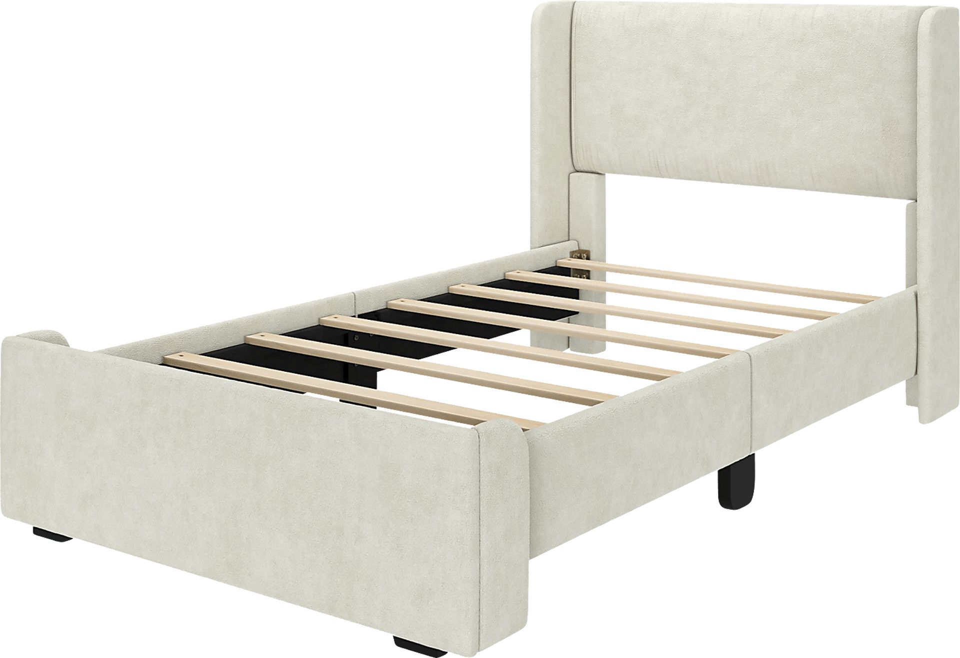 Kids Haso Cream Twin Bed - Image 1