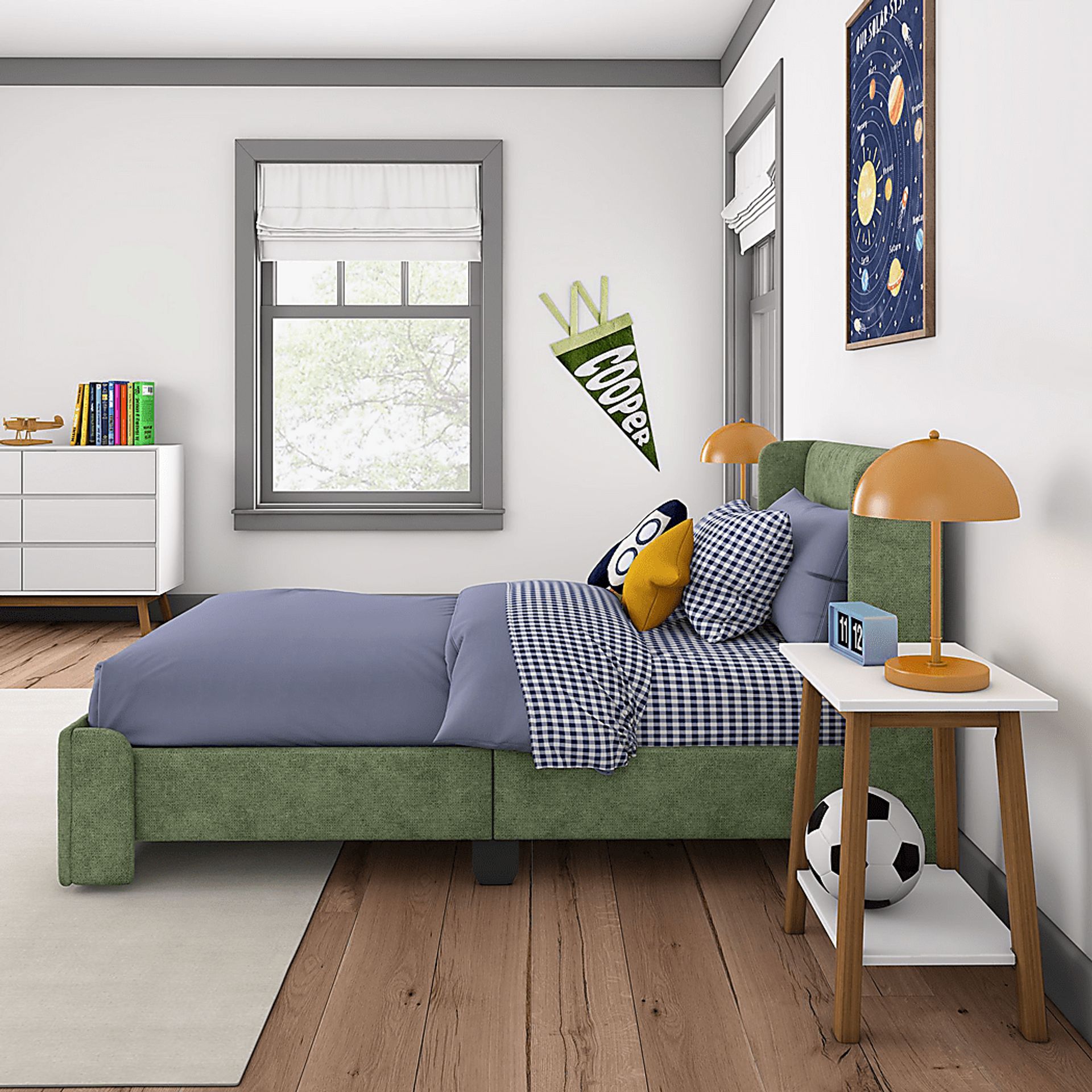 Kids Haso Green Twin Bed - Image 2