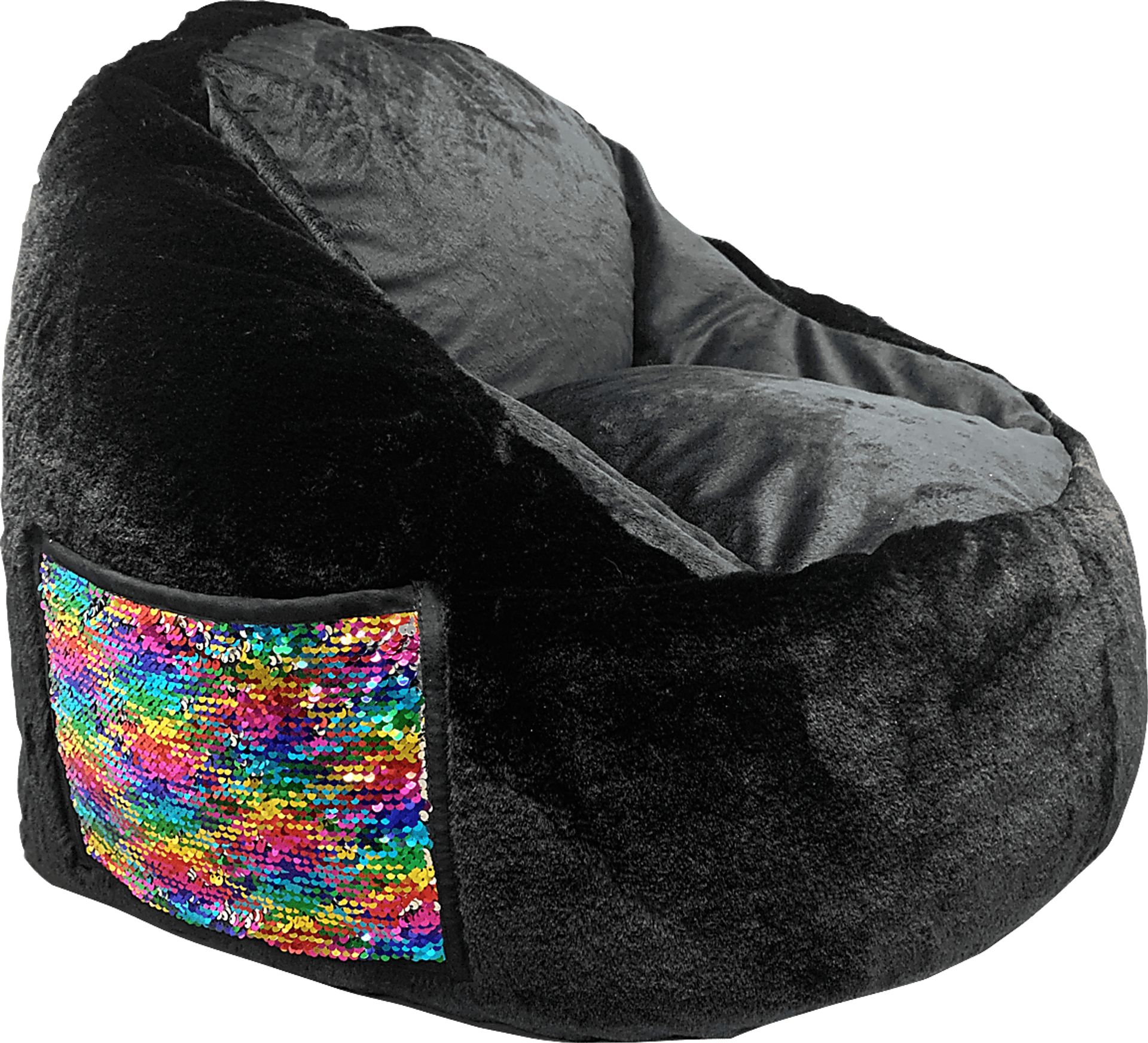 Kids Hatsy Black Bean Bag - Image 1
