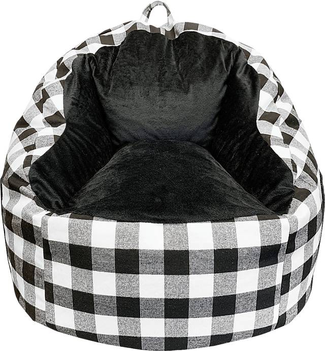 Kids Hatsy Black/White Bean Bag - Thumbnail - Image 2