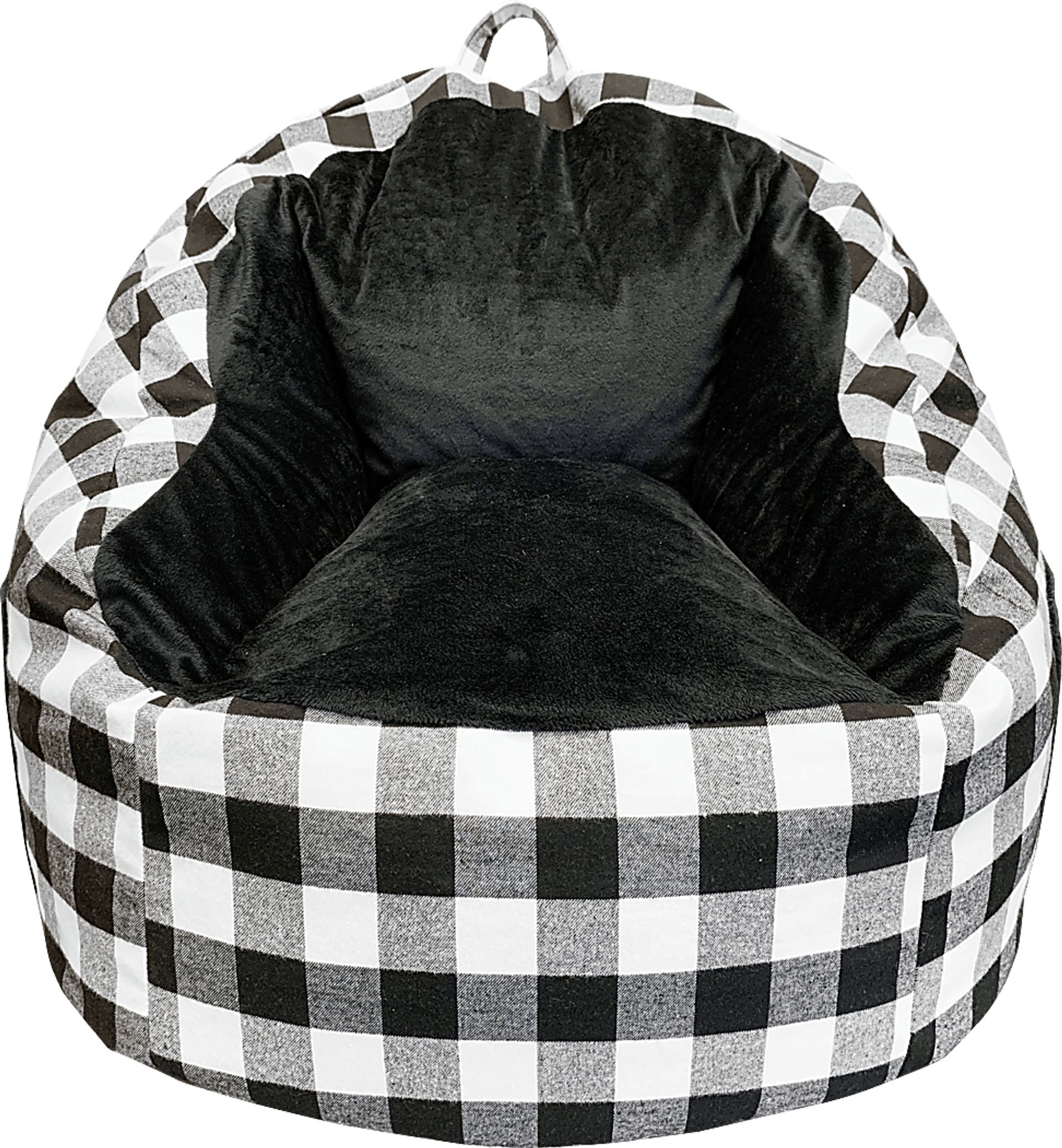 Kids Hatsy Black/White Bean Bag - Image 2
