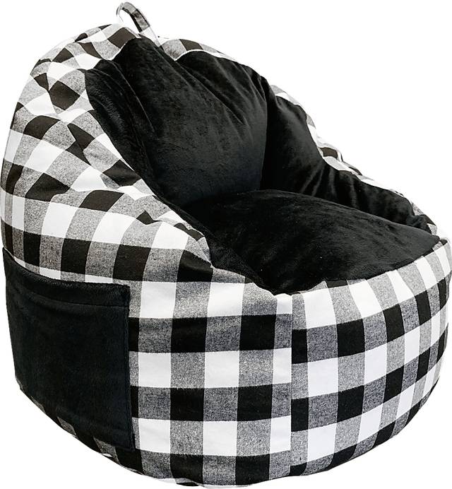 Kids Hatsy Black/White Bean Bag - Thumbnail - Image 1