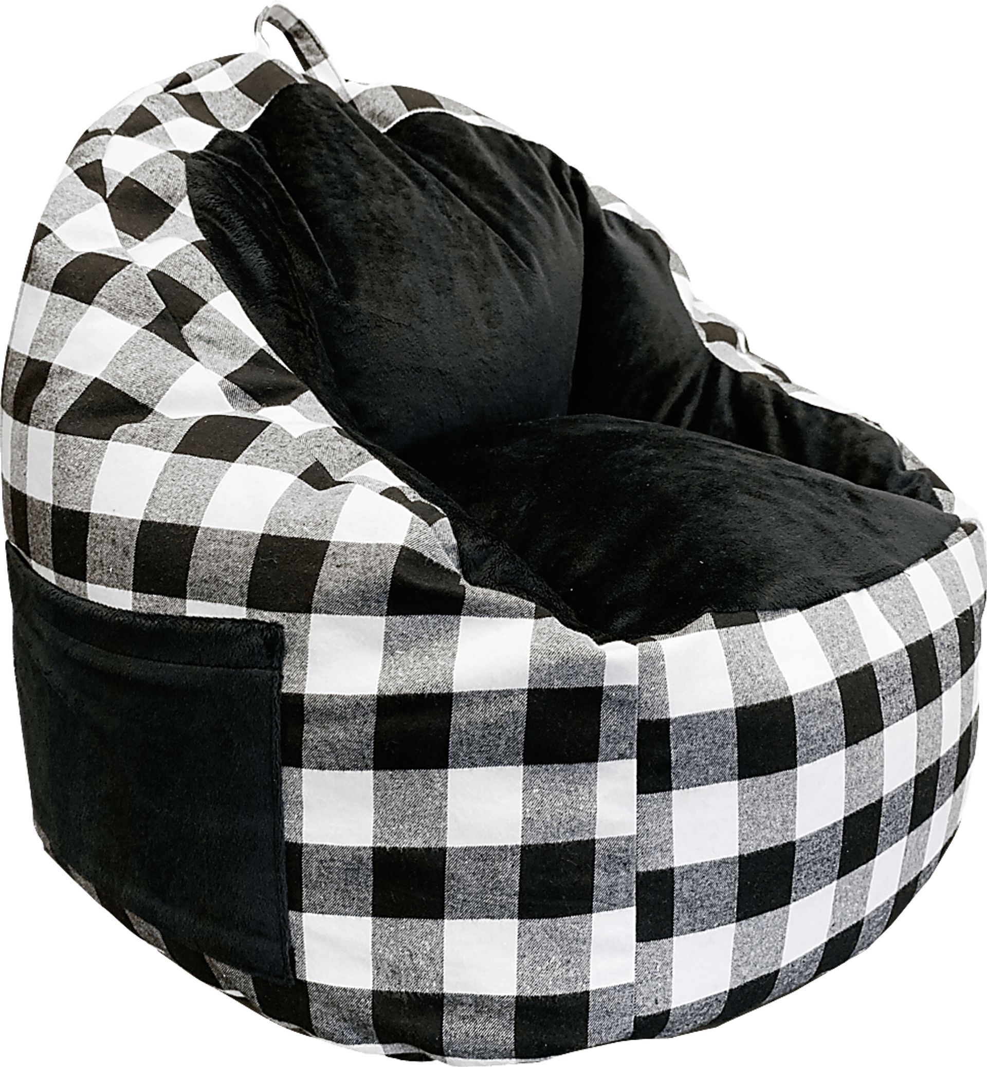 Kids Hatsy Black/White Bean Bag - Image 1
