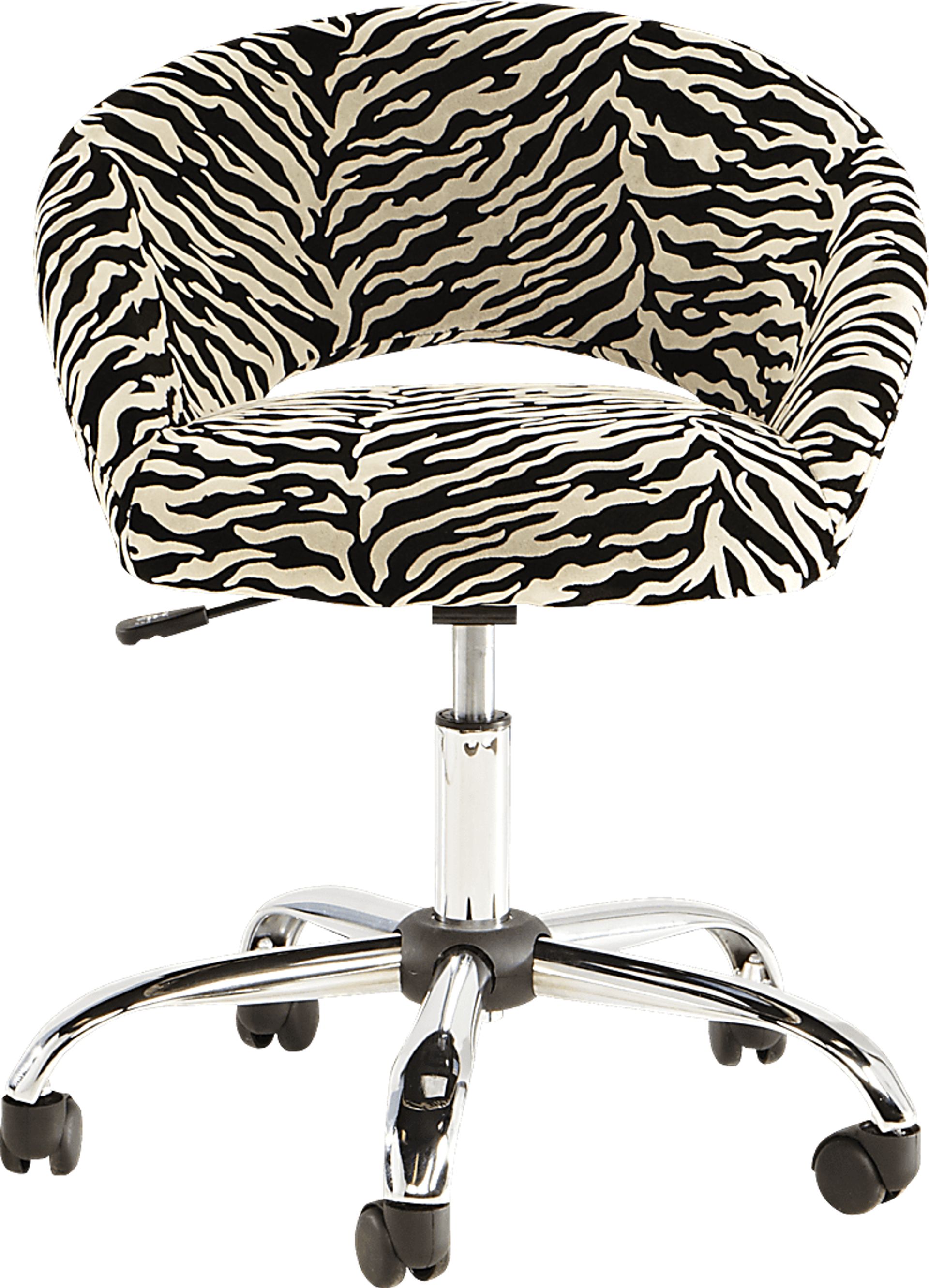 Kids Healy Zebra Desk Chair - Image 1