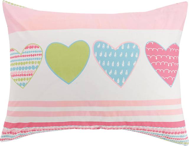 Kids Heart Of Love Pink Full Comforter Set - Thumbnail - Image 6