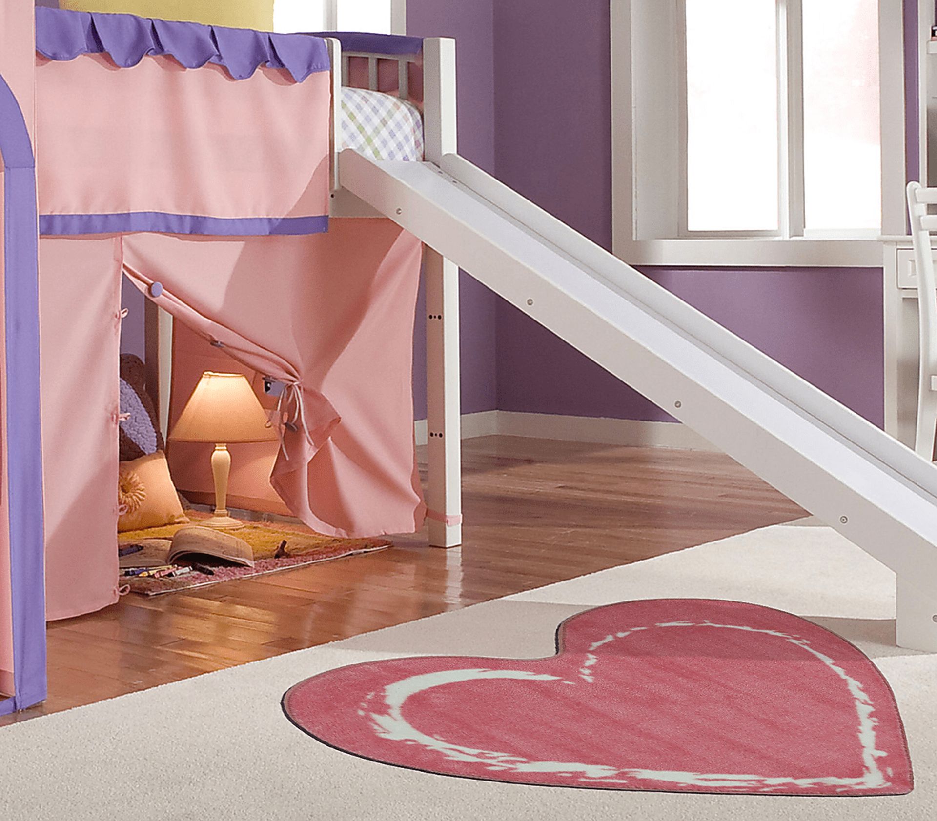 Kids Heartfull Pink 3' x 3'25 Rug - Image 2