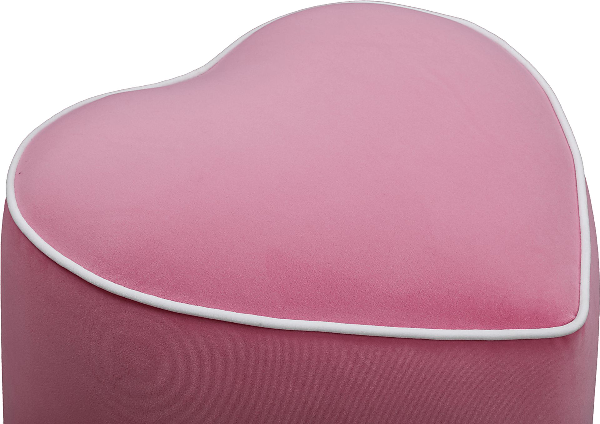 Kids Heartthrob Bright Pink Heart Ottoman - Image 3