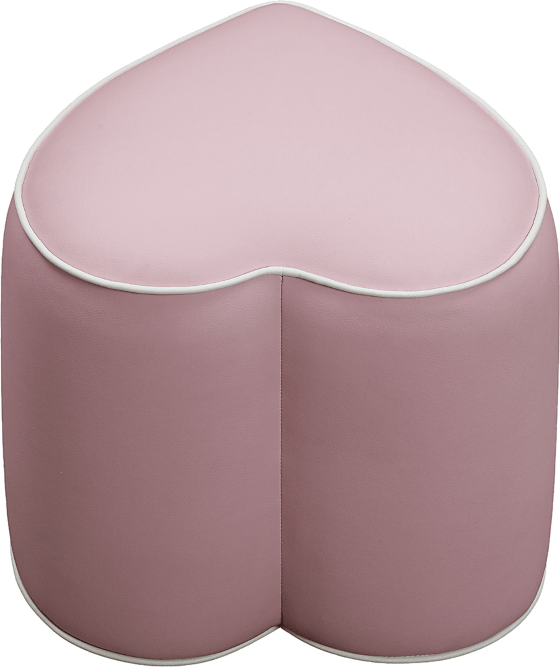Kids Heartthrob Pink Heart Ottoman - Image 2