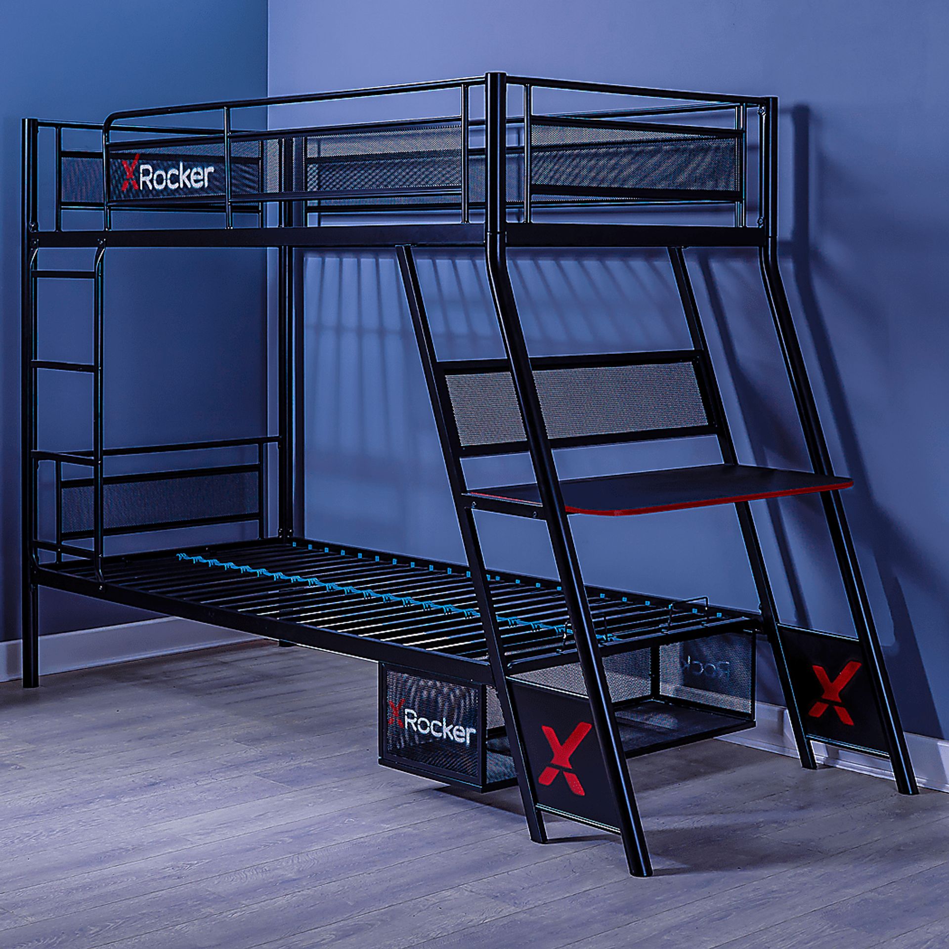 Kids Helenka Black Twin/Twin Gaming Bunk Bed - Image 2