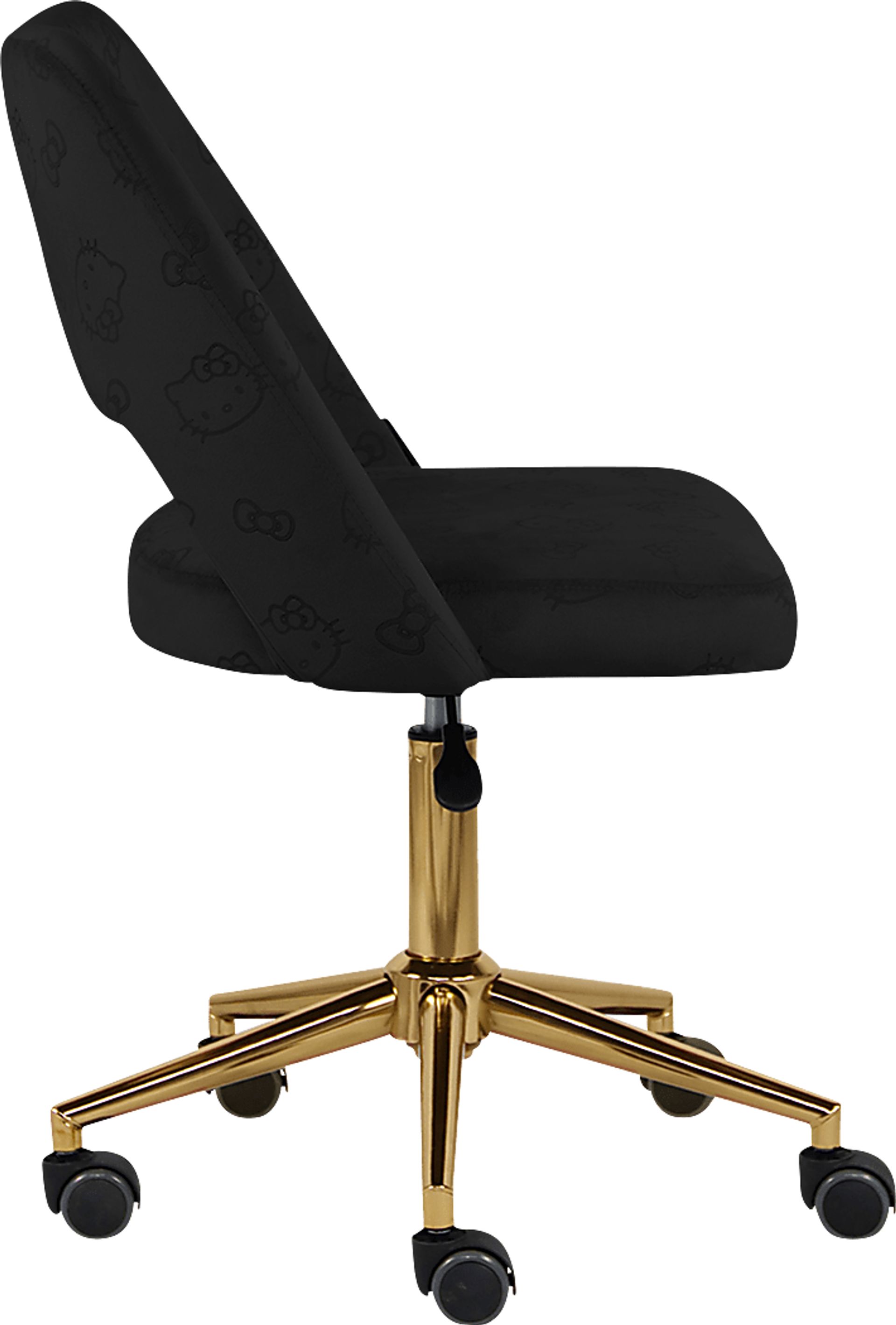 Kids Hello Kitty Black Swivel Vanity Chair - Image 3