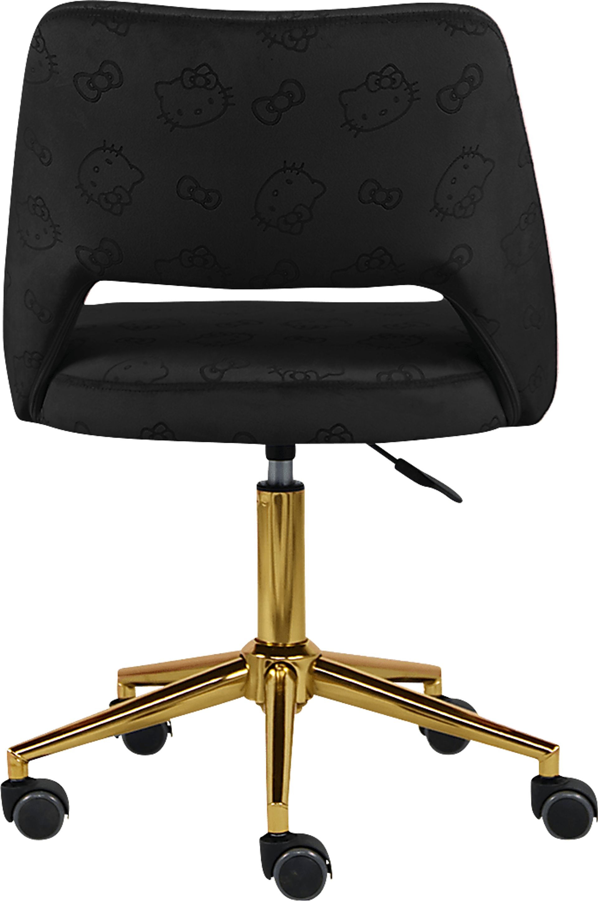 Kids Hello Kitty Black Swivel Vanity Chair - Image 4