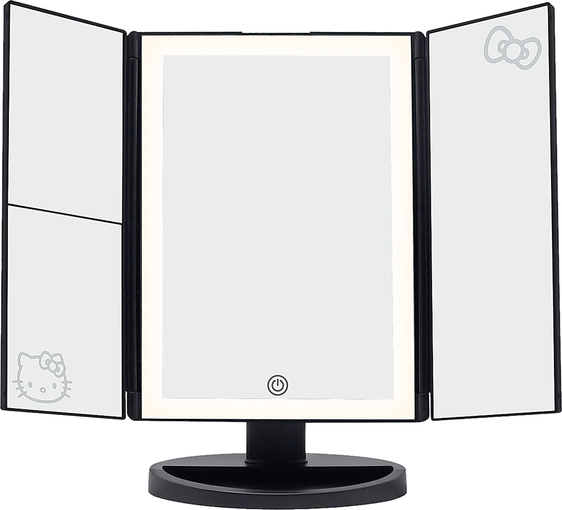 Kids Hello Kitty Black Tri-Fold Vanity Mirror - Image 3