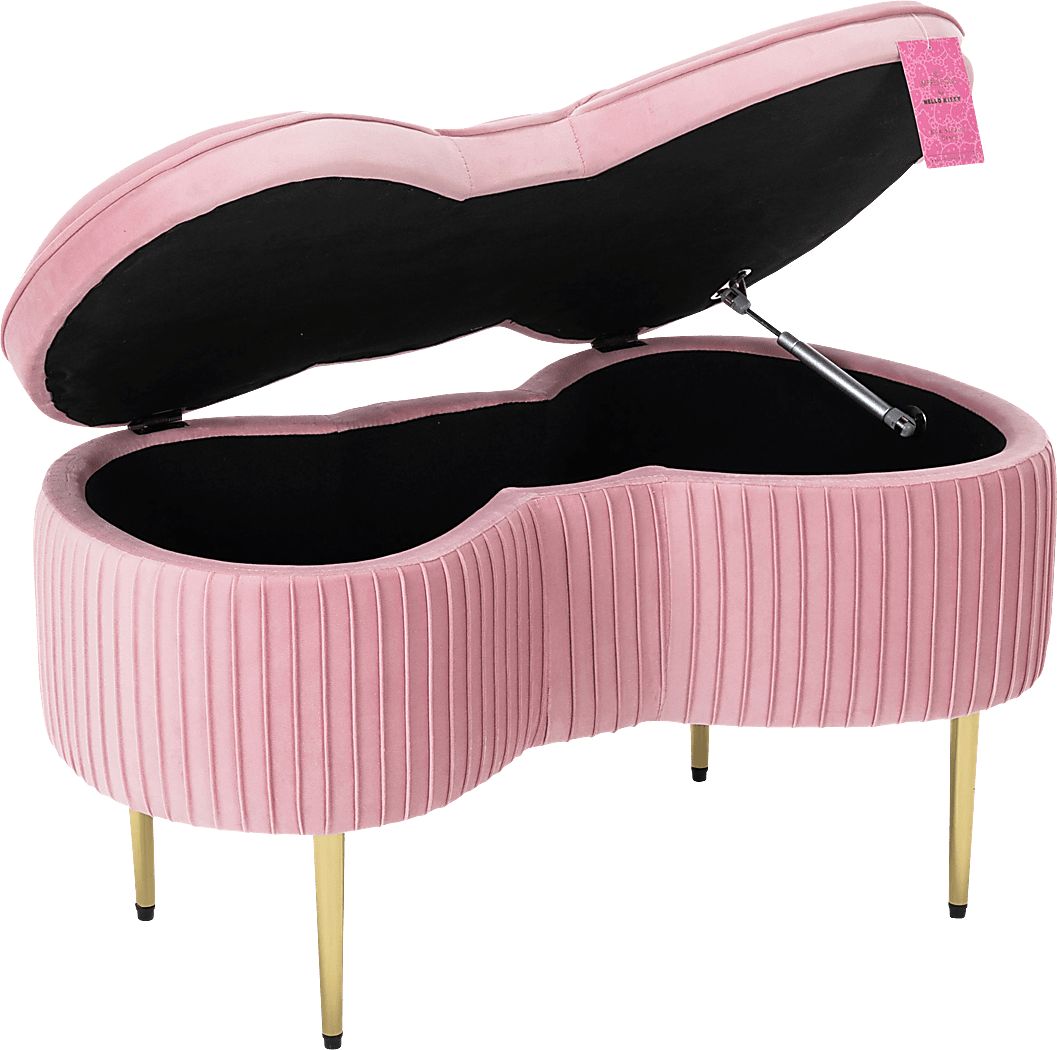 Kids Hello Kitty Pink Storage Bench - Thumbnail 3