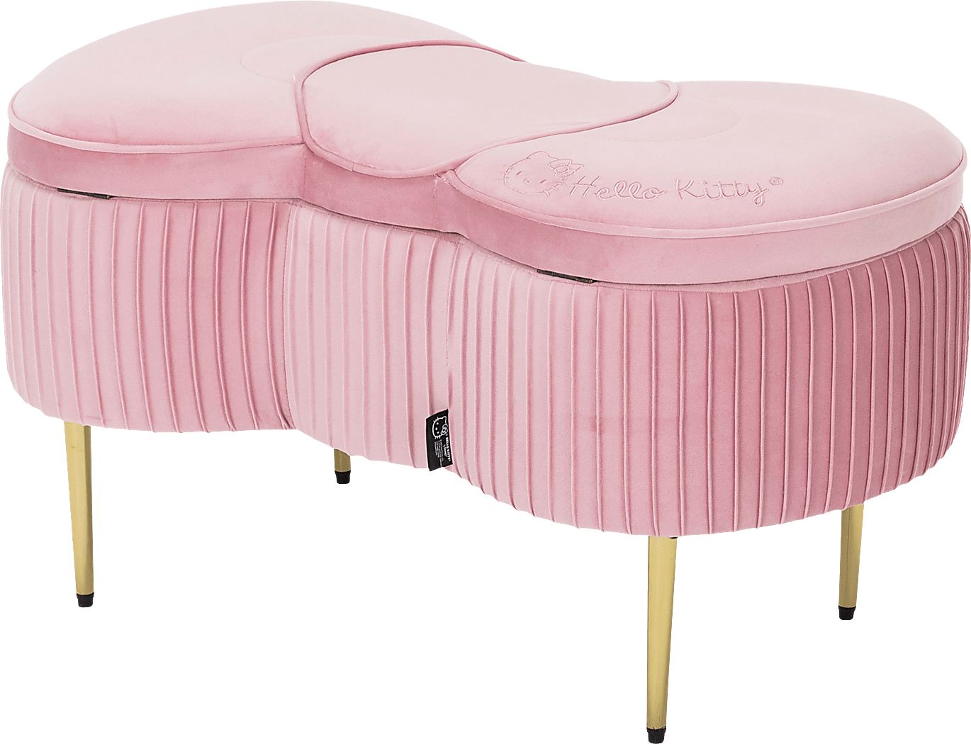 Kids Hello Kitty Pink Storage Bench