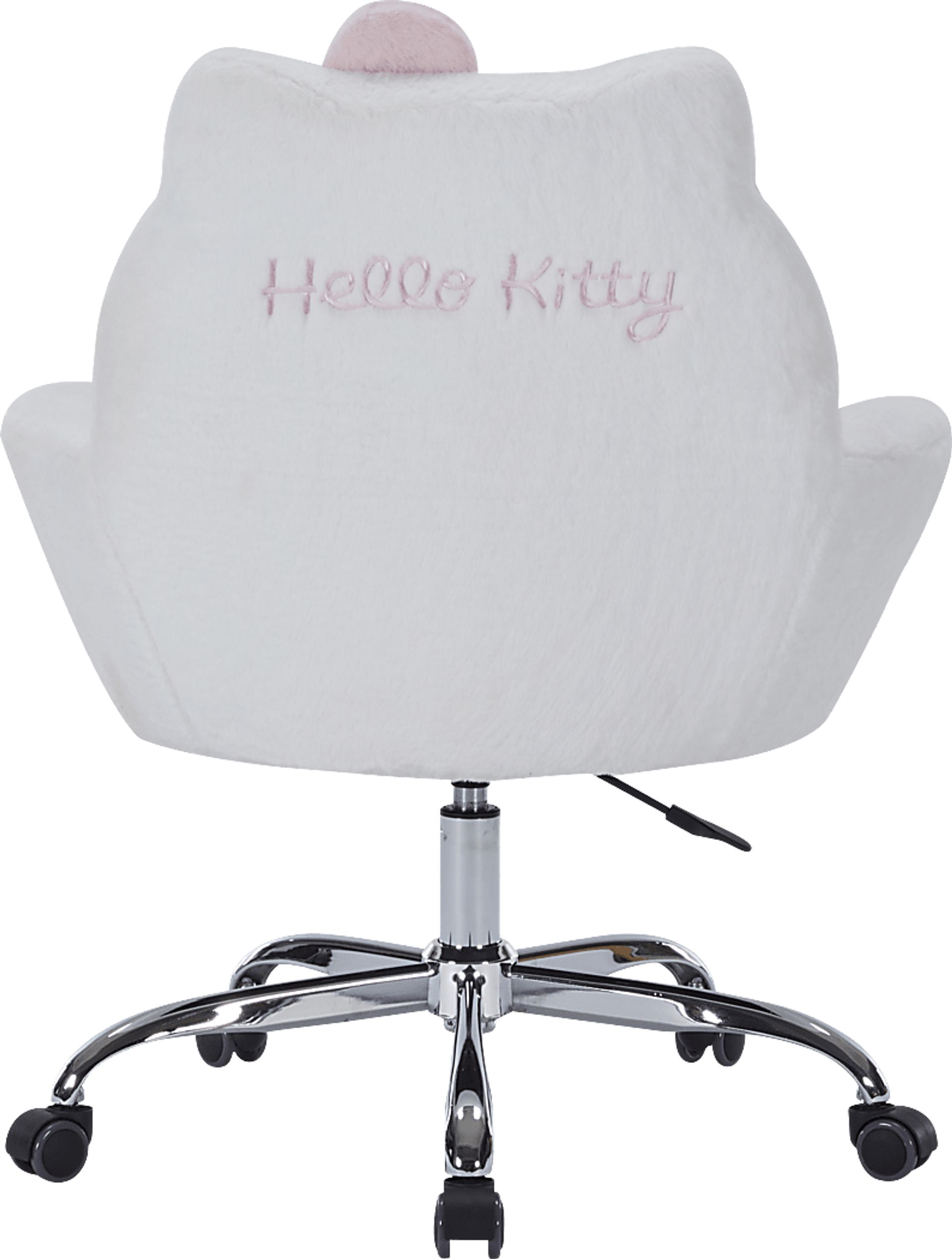 Kids Hello Kitty Cozy White Swivel Vanity Chair - Image 4