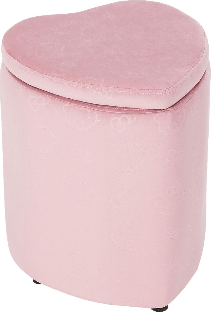 Kids Hello Kitty Pink Vanity Ottoman - Thumbnail 2
