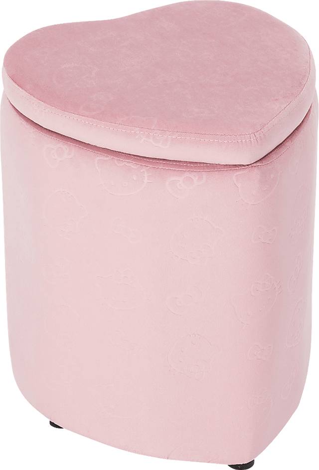 Kids Hello Kitty Pink Vanity Ottoman - Thumbnail - Image 1
