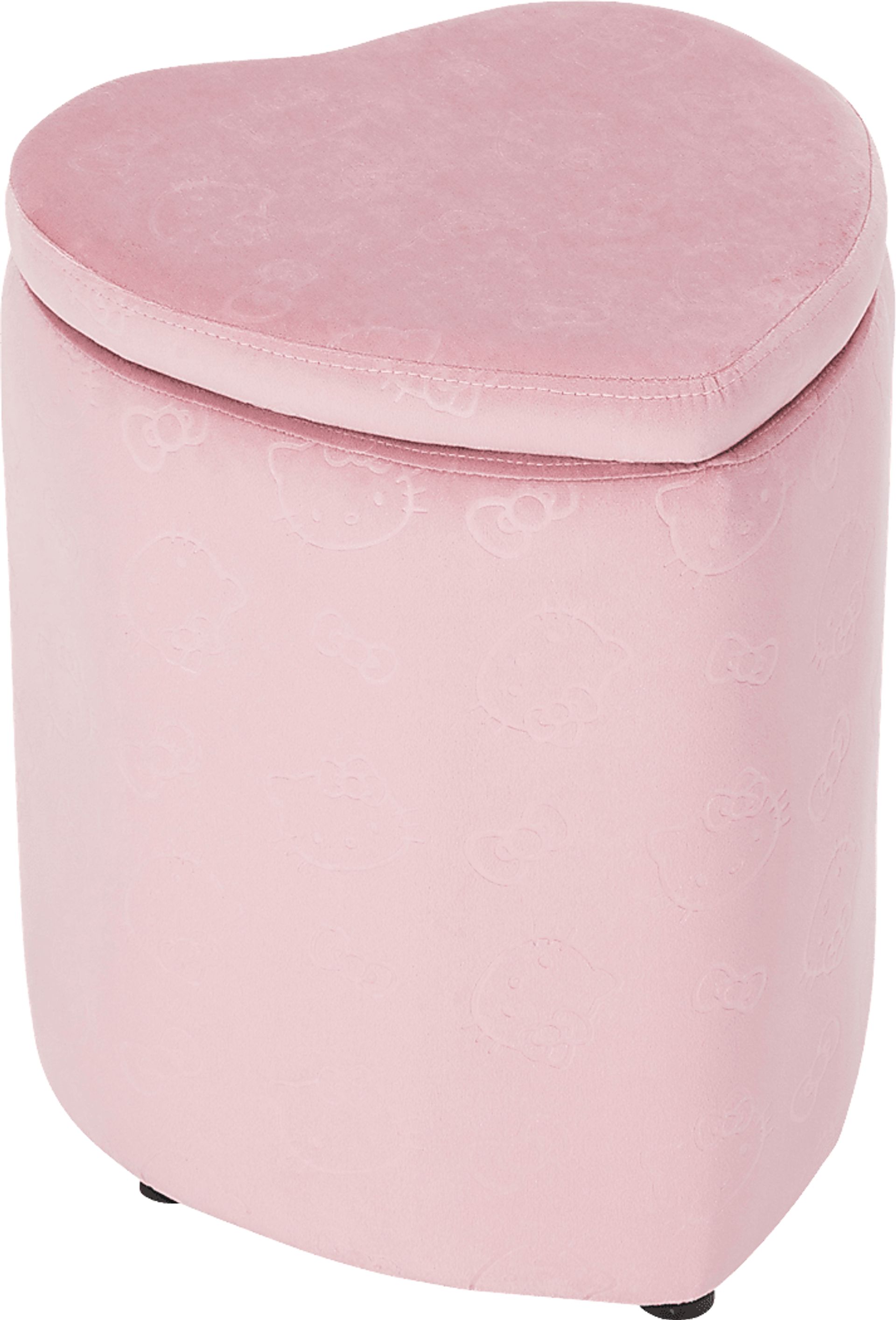 Kids Hello Kitty Pink Vanity Ottoman - Image 1