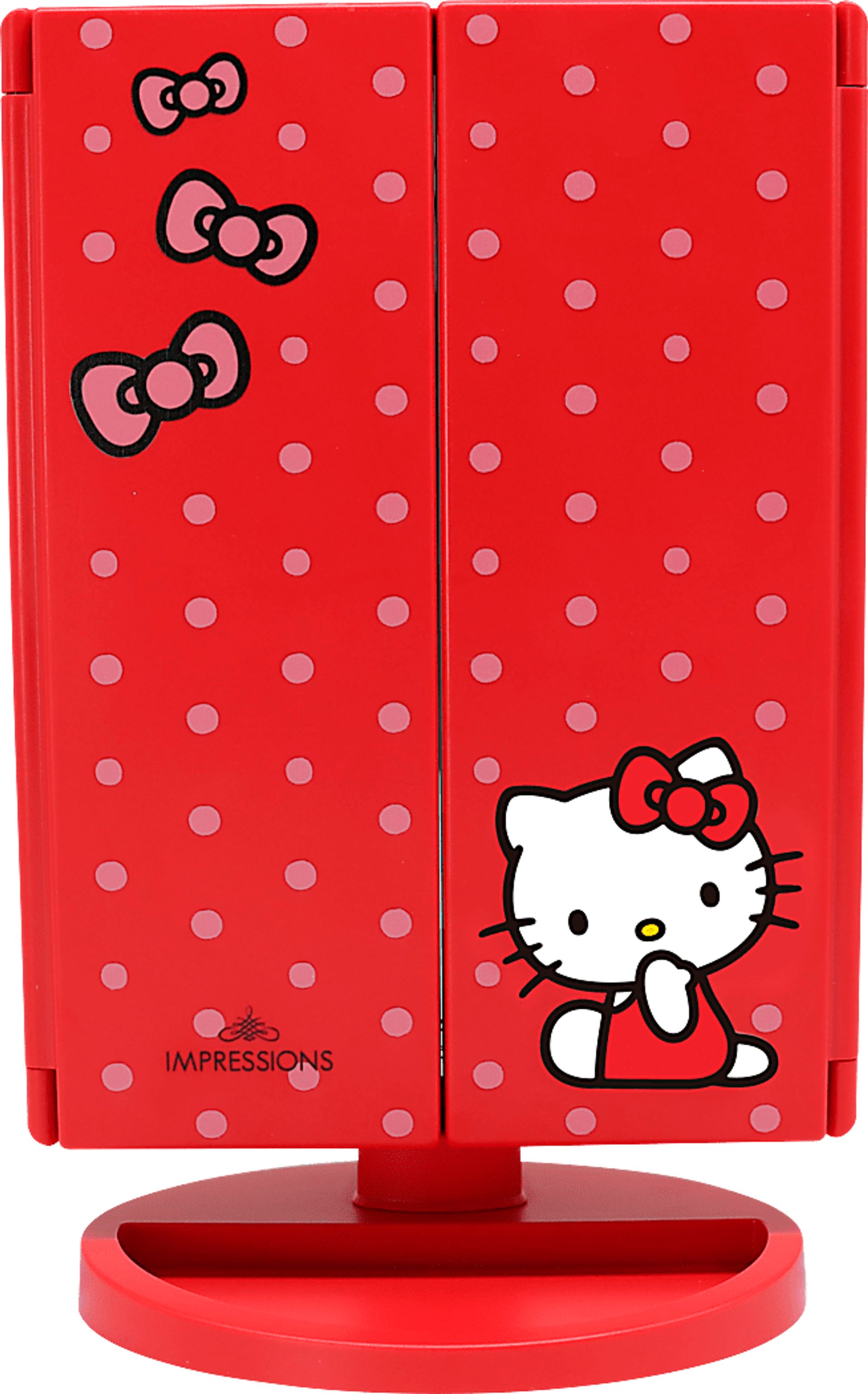 Kids Hello Kitty Red Tri-Fold Vanity Mirror - Image 1