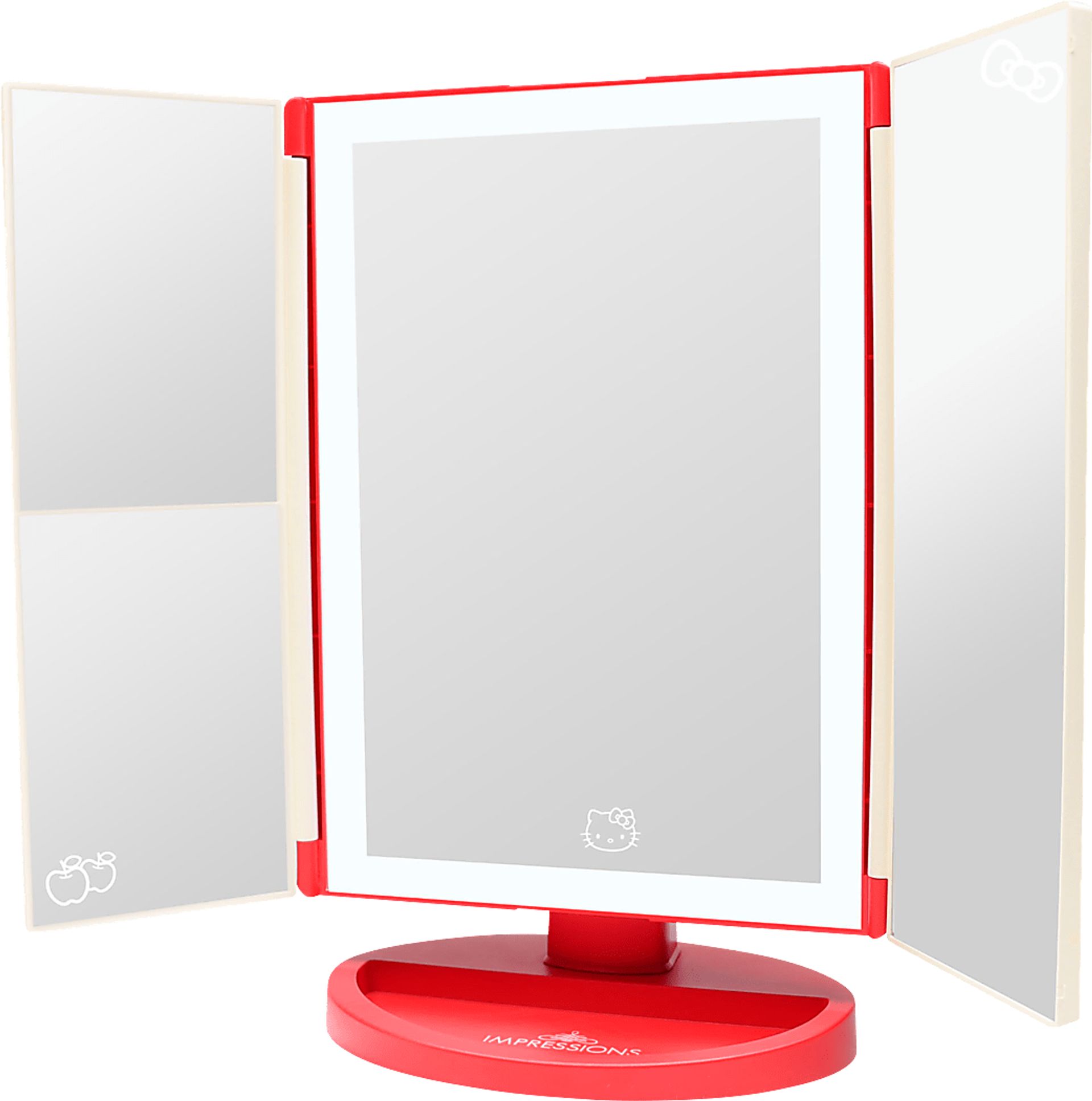 Kids Hello Kitty Red Tri-Fold Vanity Mirror - Image 2