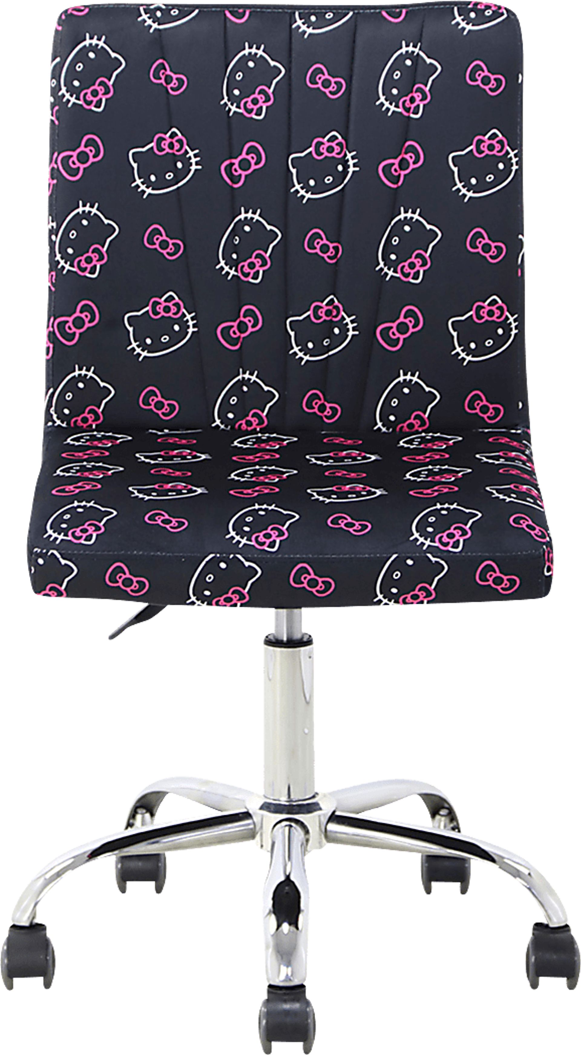 Kids Hello Kitty Sweet Black Swivel Vanity Chair - Image 3