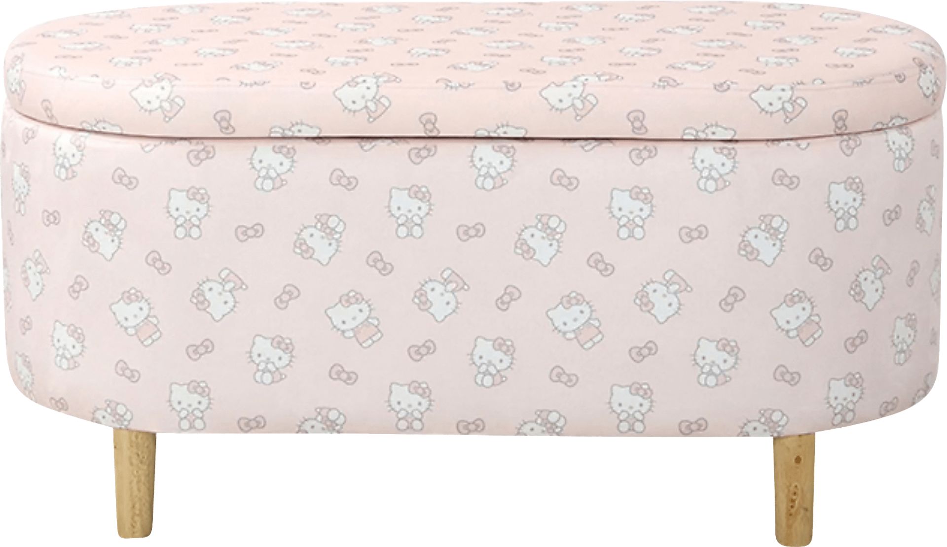 Kids Hello Kitty Sweet Pink Storage Bench - Image 2