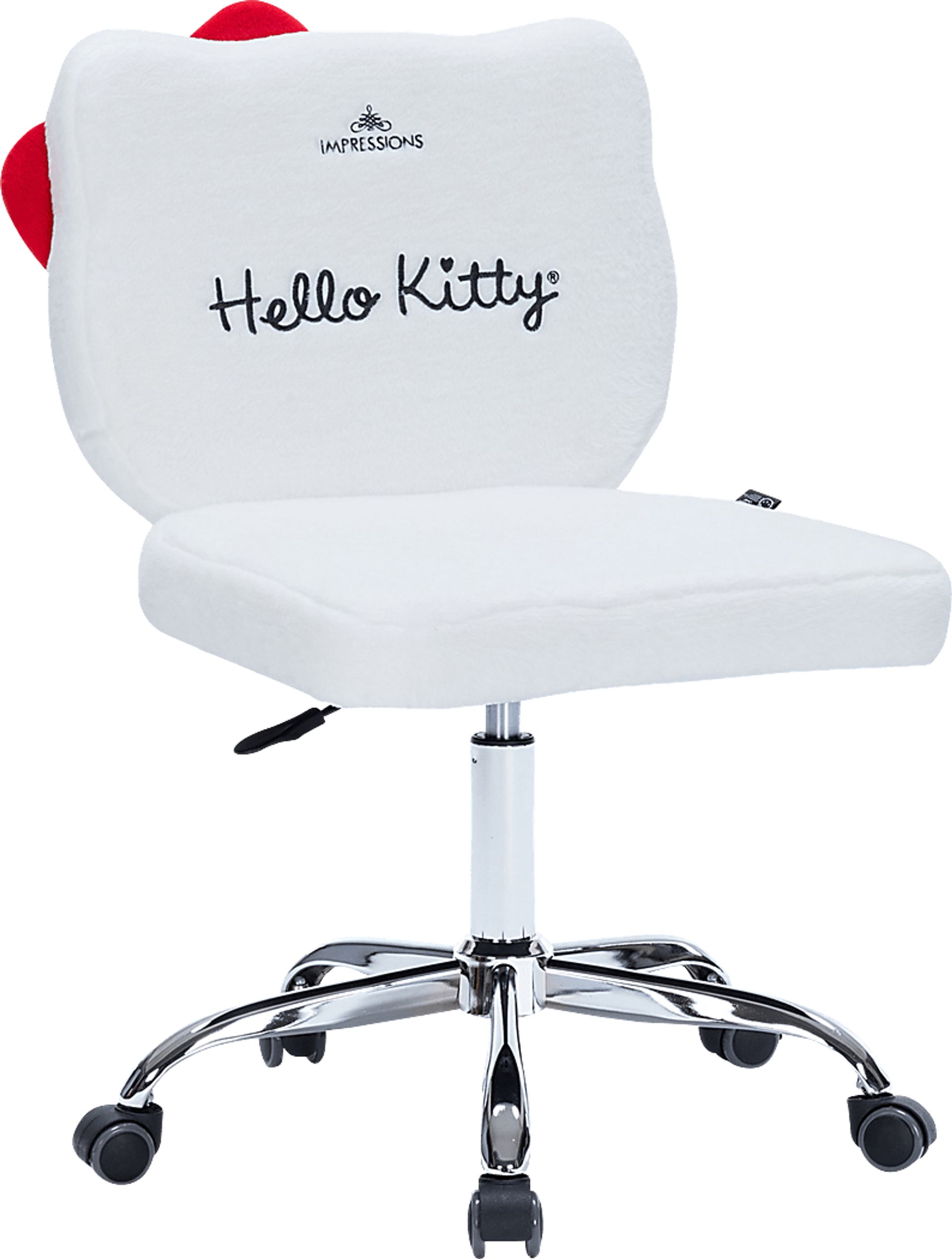 Kids Hello Kitty Teddy White Vanity Chair - Image 2