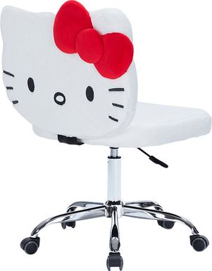 Kids Hello Kitty Teddy White Vanity Chair