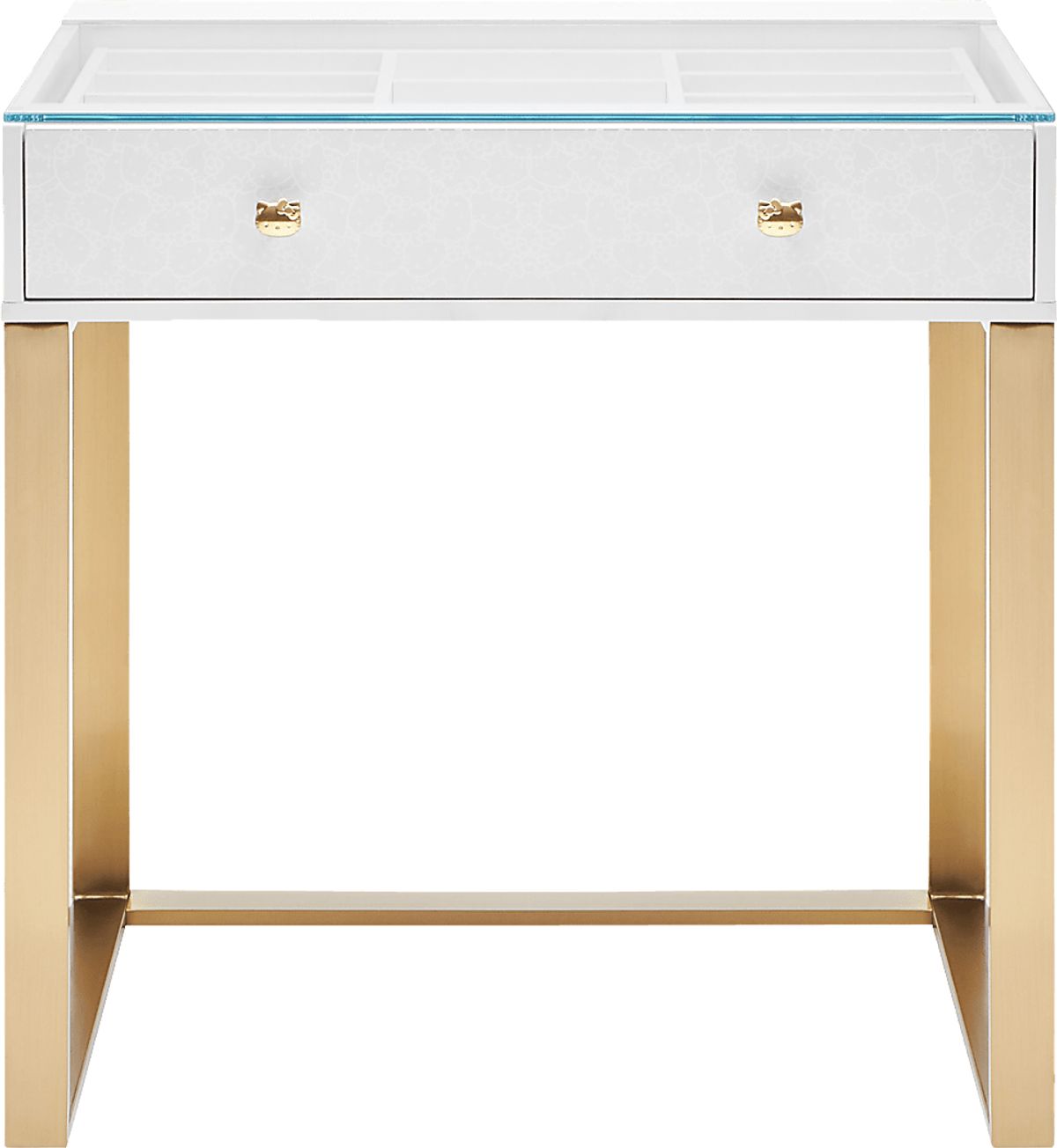 Hello Kitty Vanity II Gold Colors,Metal Desk | Rooms to Go