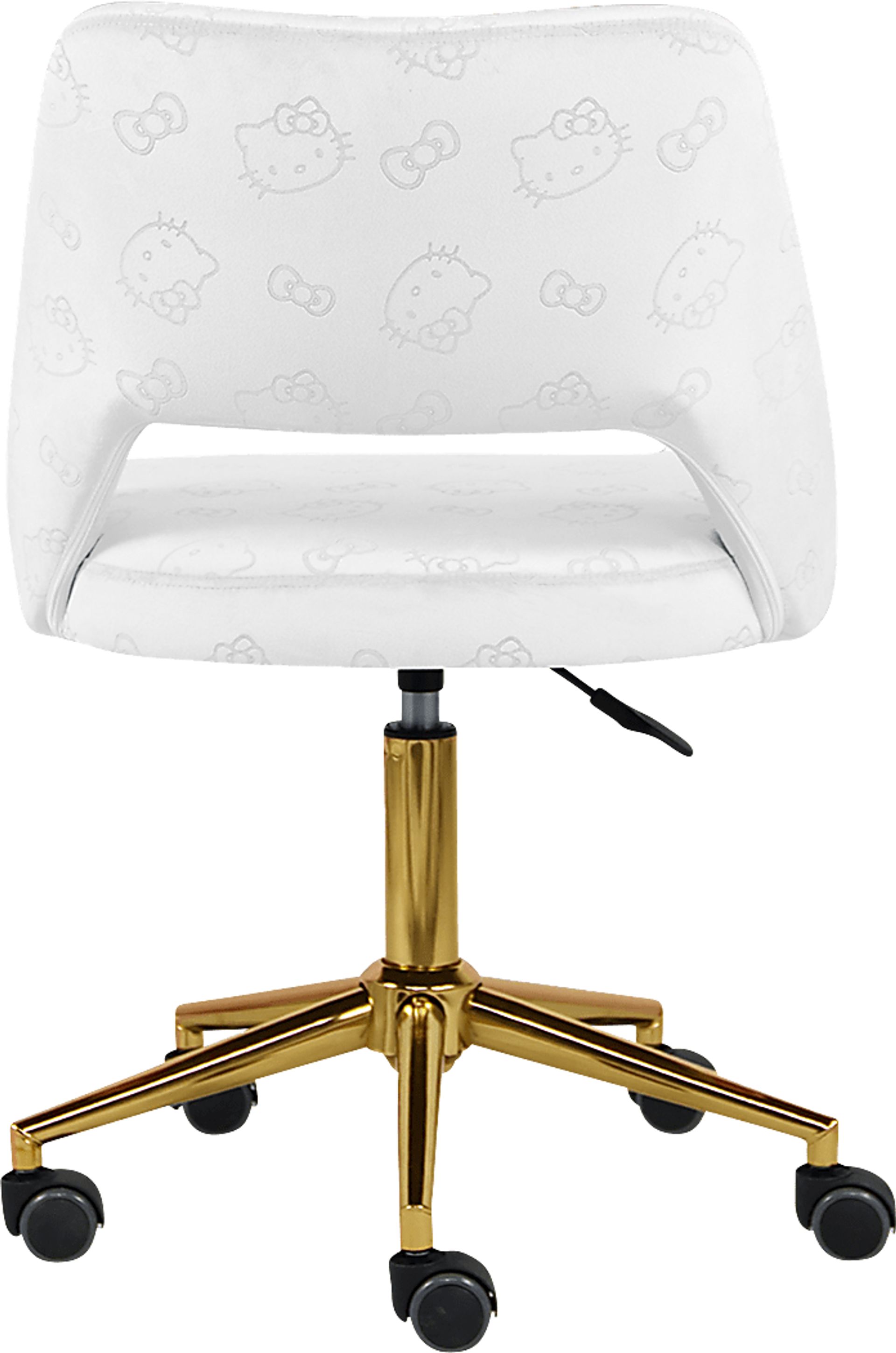 Kids Hello Kitty White Swivel Vanity Chair - Image 3