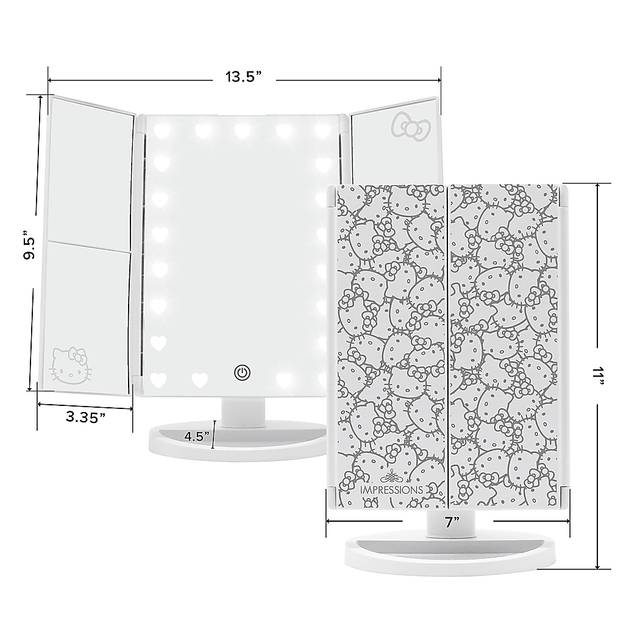 Kids Hello Kitty White Tri-Fold Vanity Mirror - Thumbnail - Image 4