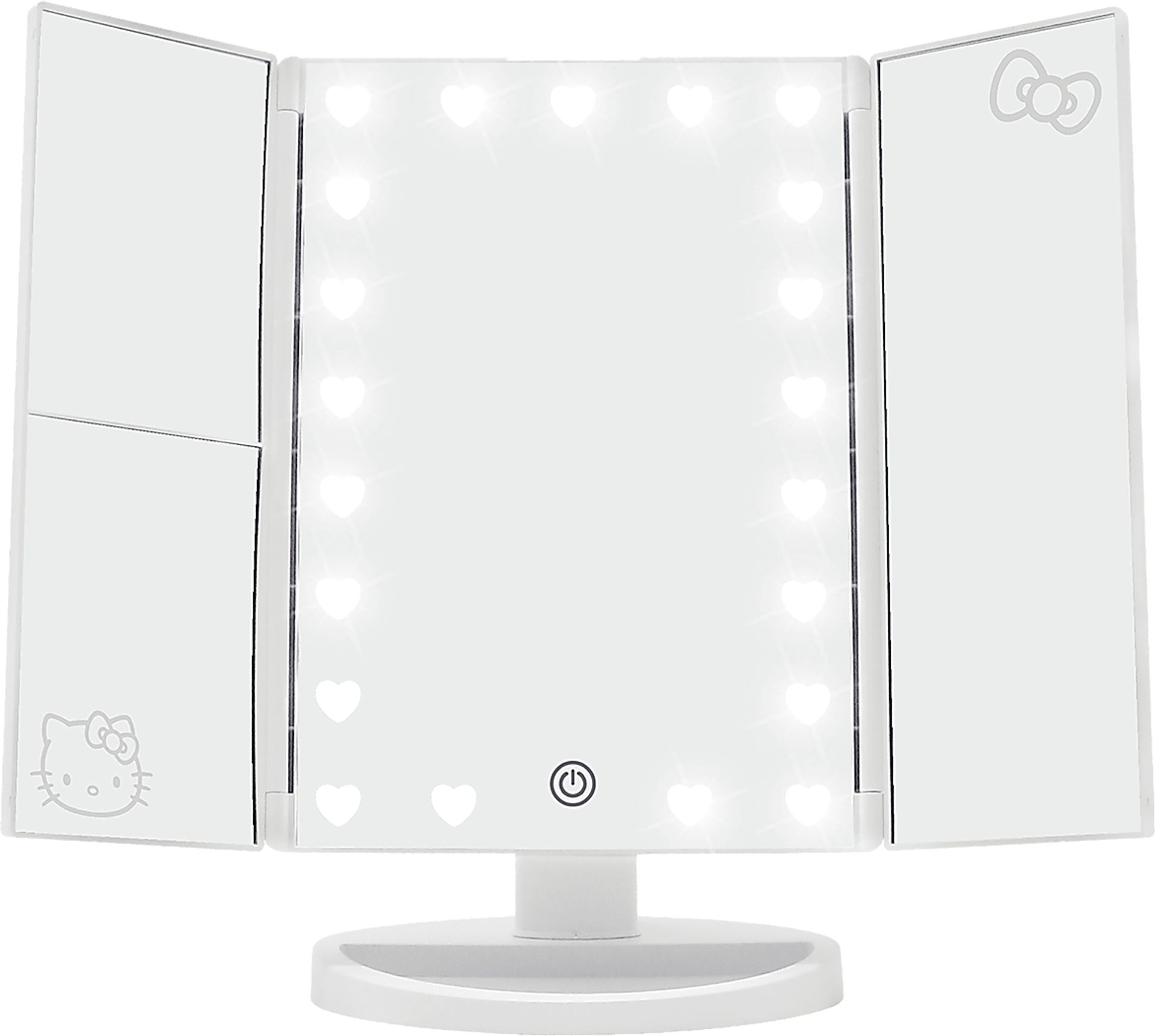 Kids Hello Kitty White Tri-Fold Vanity Mirror - Image 1
