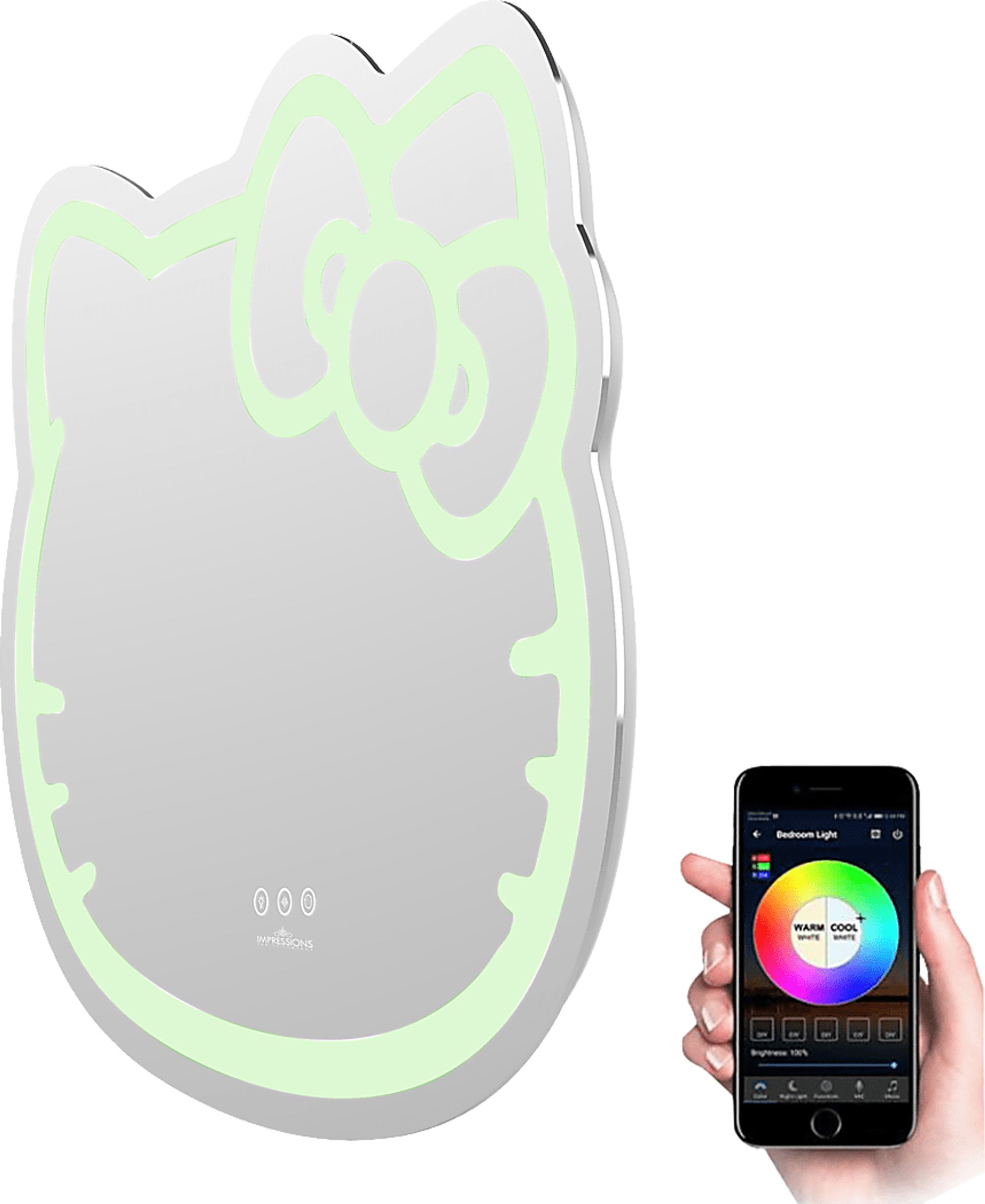 Kids Hello Kitty White Wall Mirror - Image 4