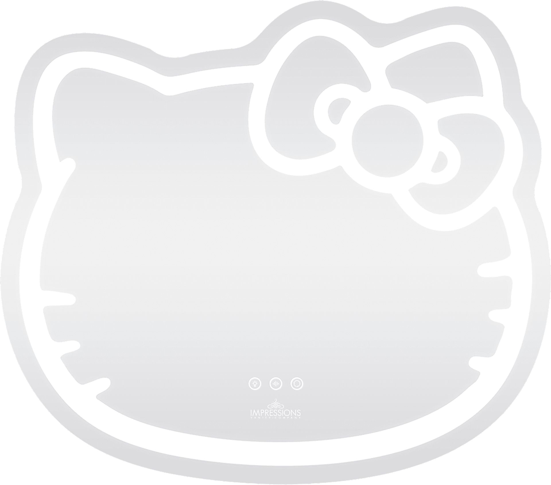 Kids Hello Kitty White Wall Mirror - Image 1