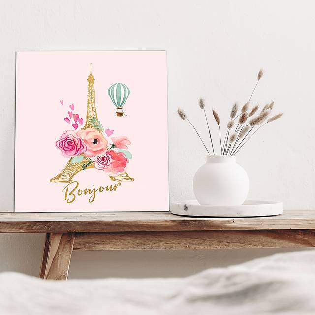 Kids Hello Pink Wall Art - Thumbnail - Image 2