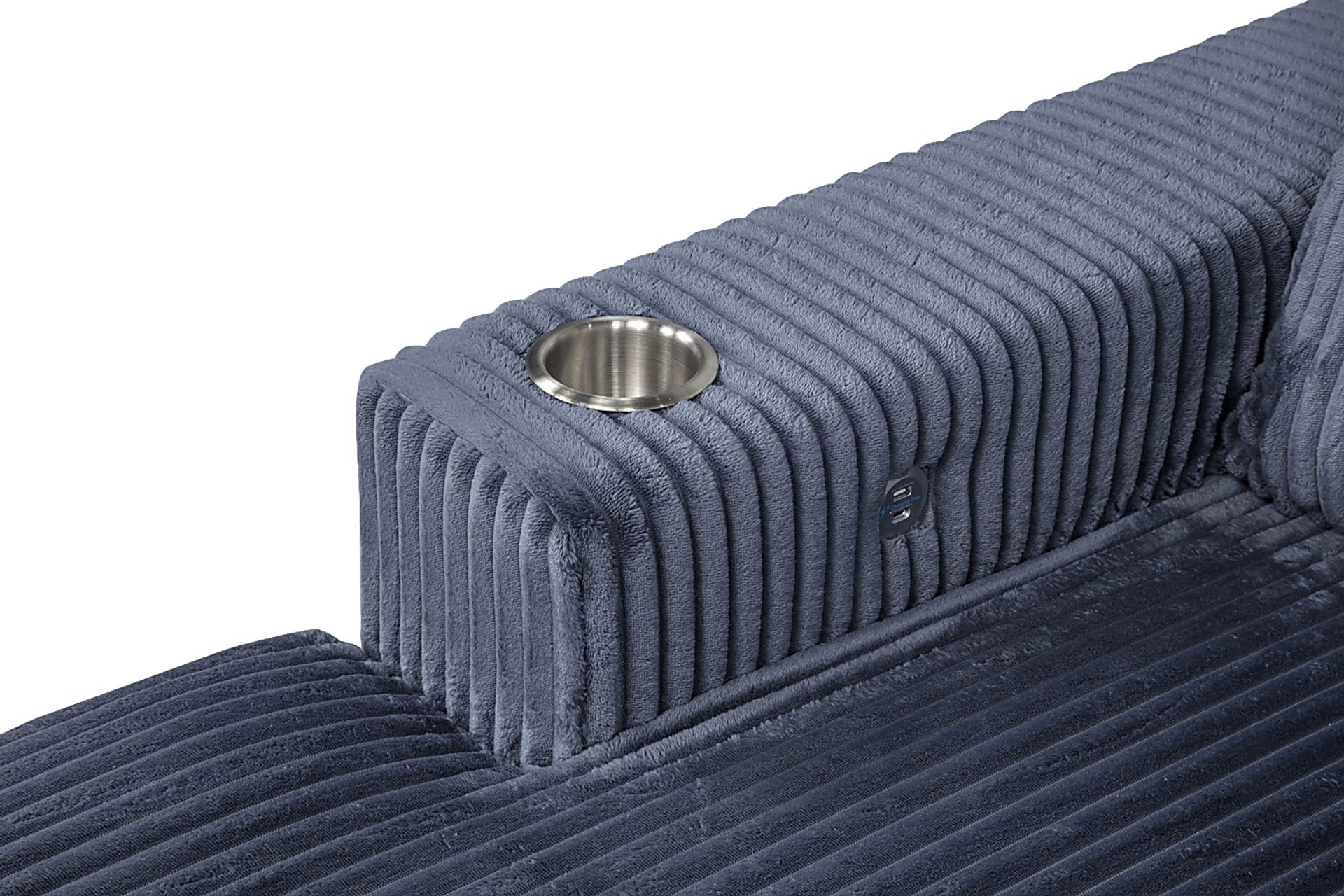 Kids Hepburn Blue Chaise - Image 4