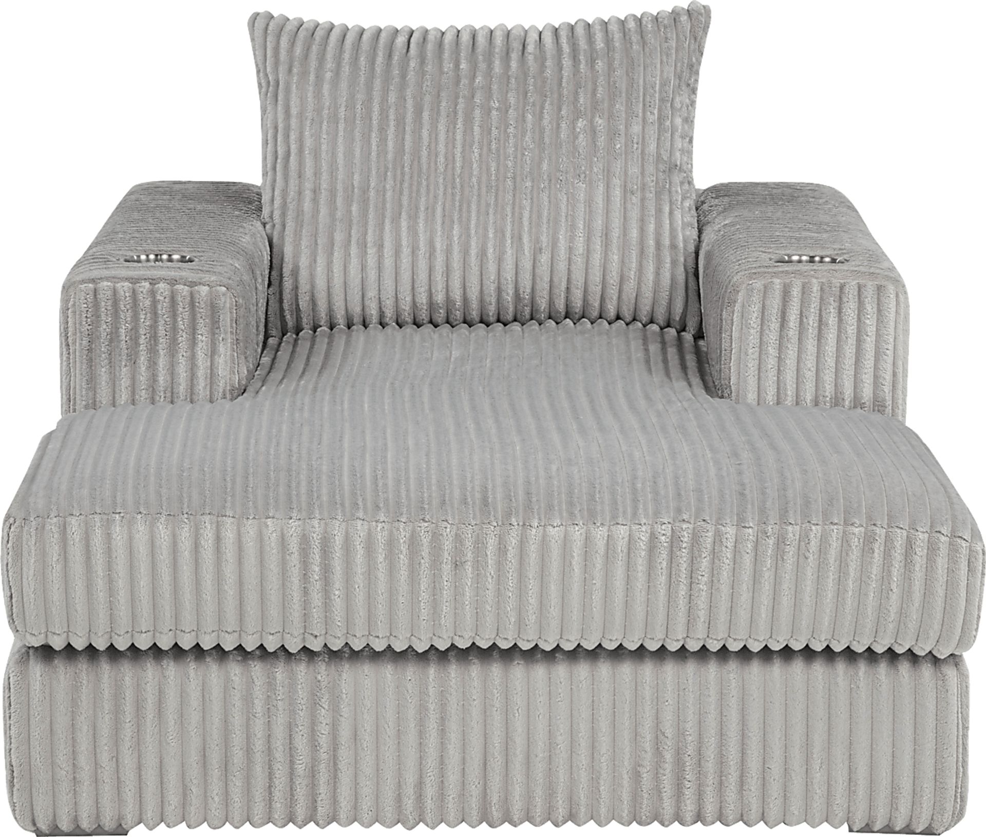 Kids Hepburn Gray Chaise - Image 2