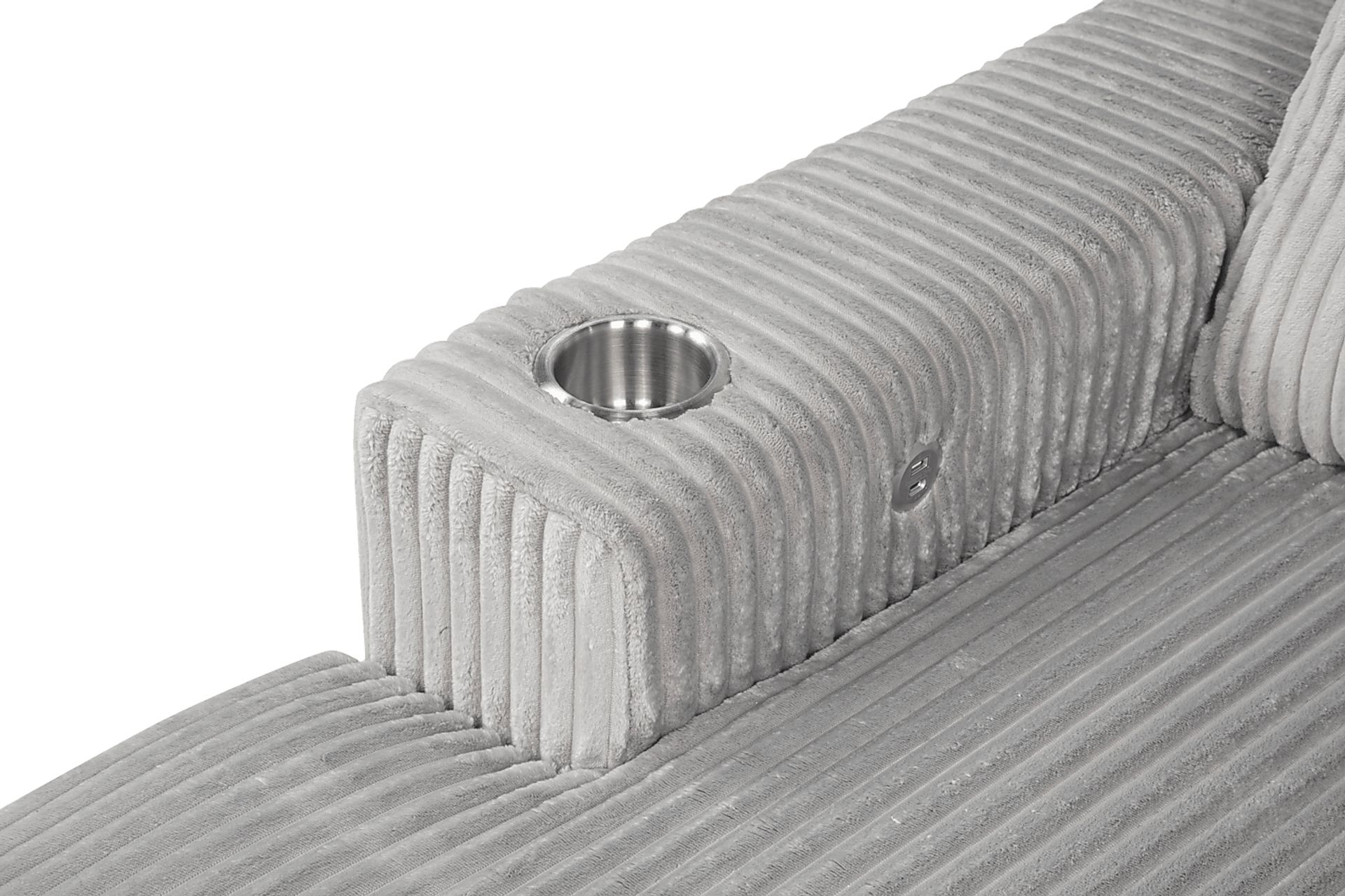 Kids Hepburn Gray Chaise - Image 4