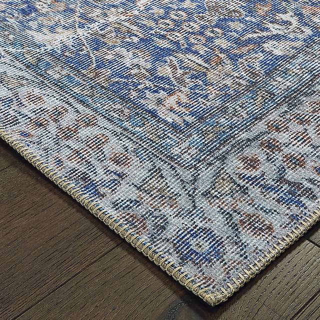 Kids Heritage Hues I Blue 7'6 x 9'11 Rug - Thumbnail - Image 3
