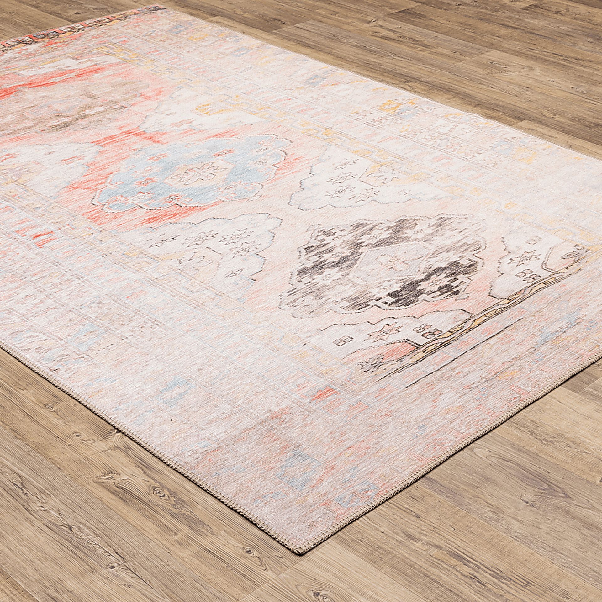 Kids Heritage Hues III Pink 5'3 x 7'6 Rug - Image 2