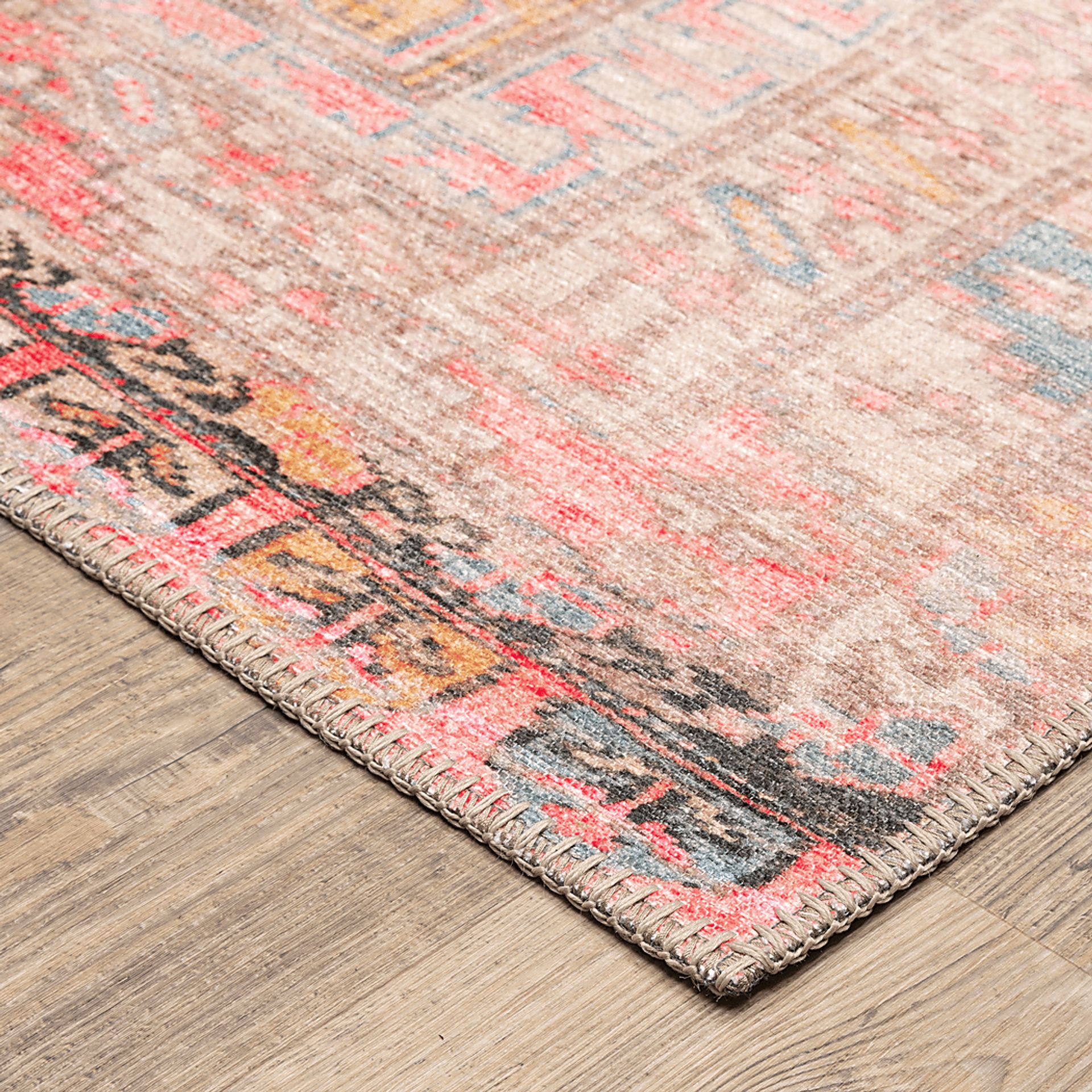 Kids Heritage Hues III Pink 5'3 x 7'6 Rug - Image 3