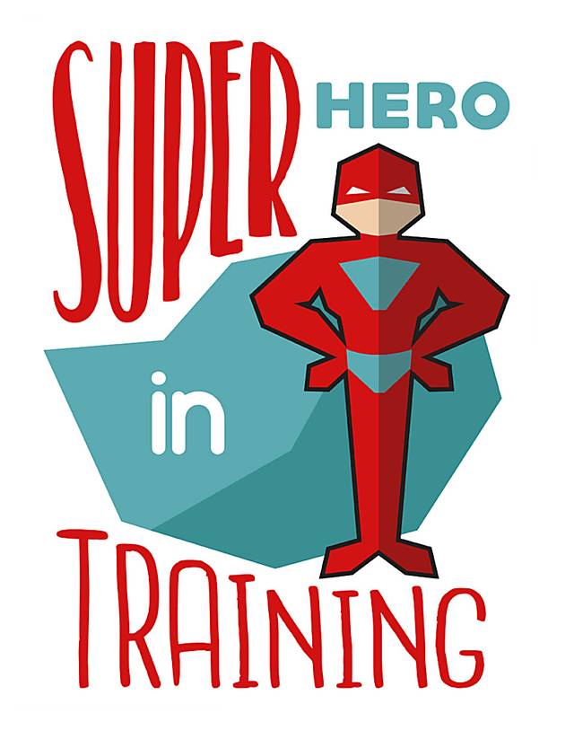 Kids Hero Trainee White Artwork - Thumbnail - Image 1