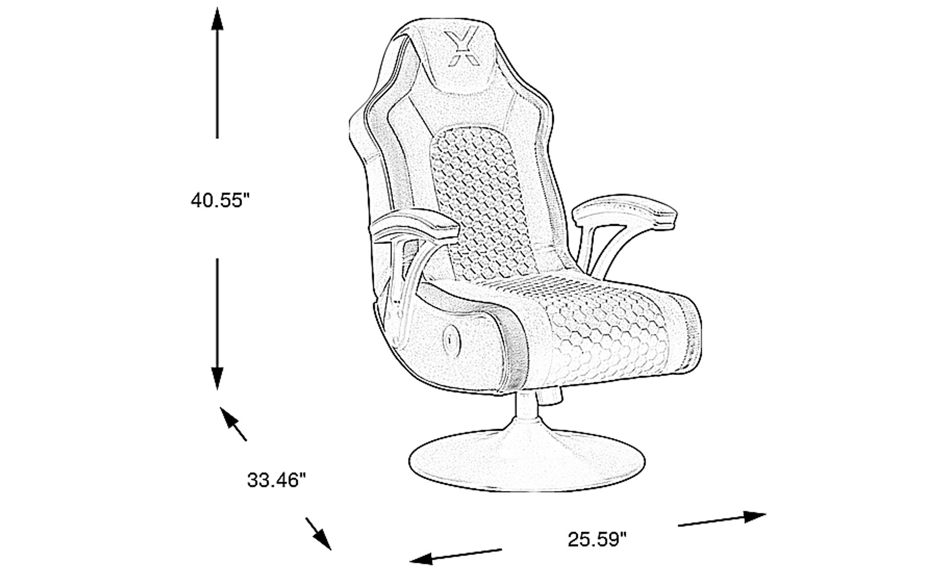 Dimension Image. Please refer to the Dimension Tab on this page for dimension details.