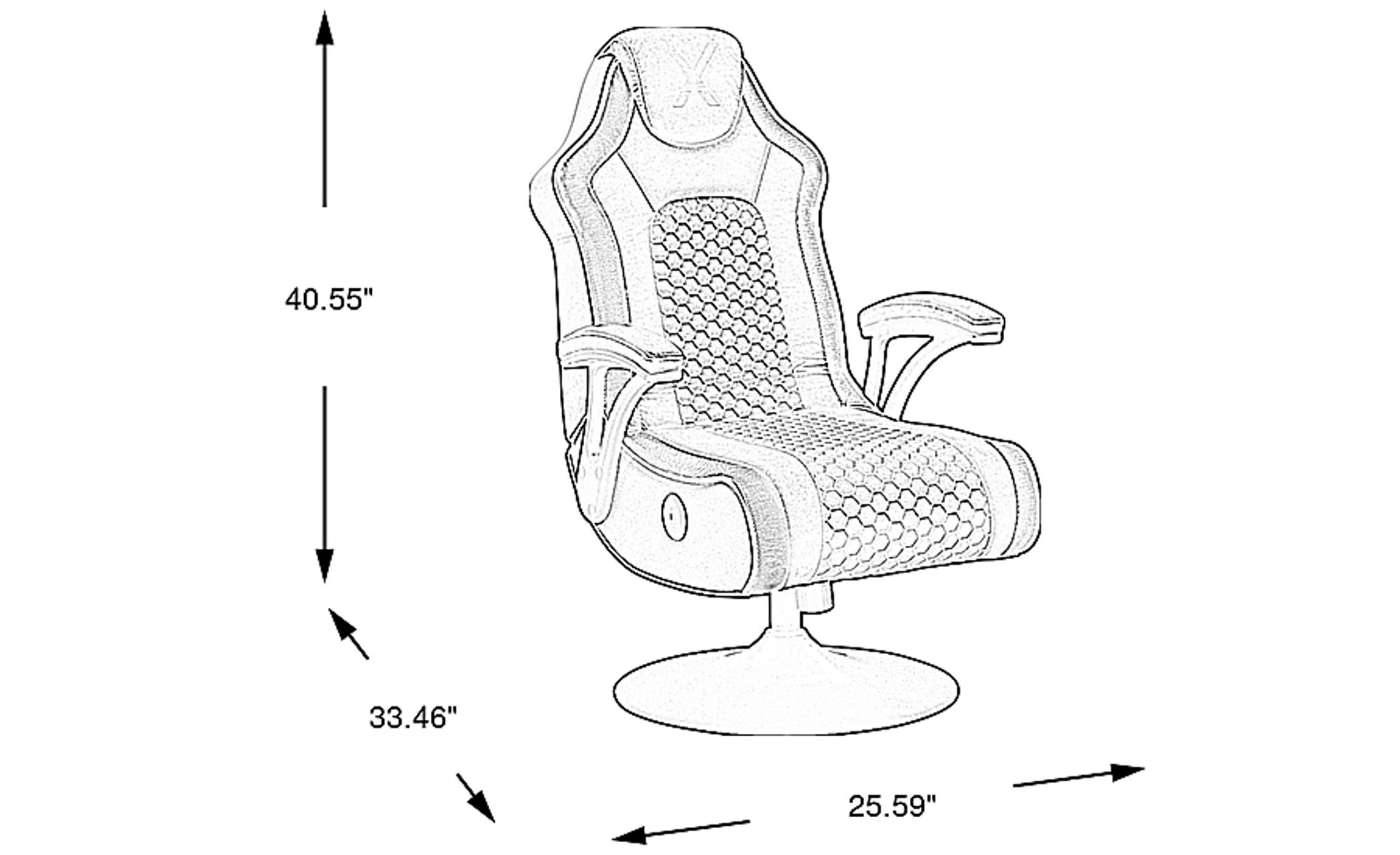 Dimension Image. Please refer to the Dimension Tab on this page for dimension details.