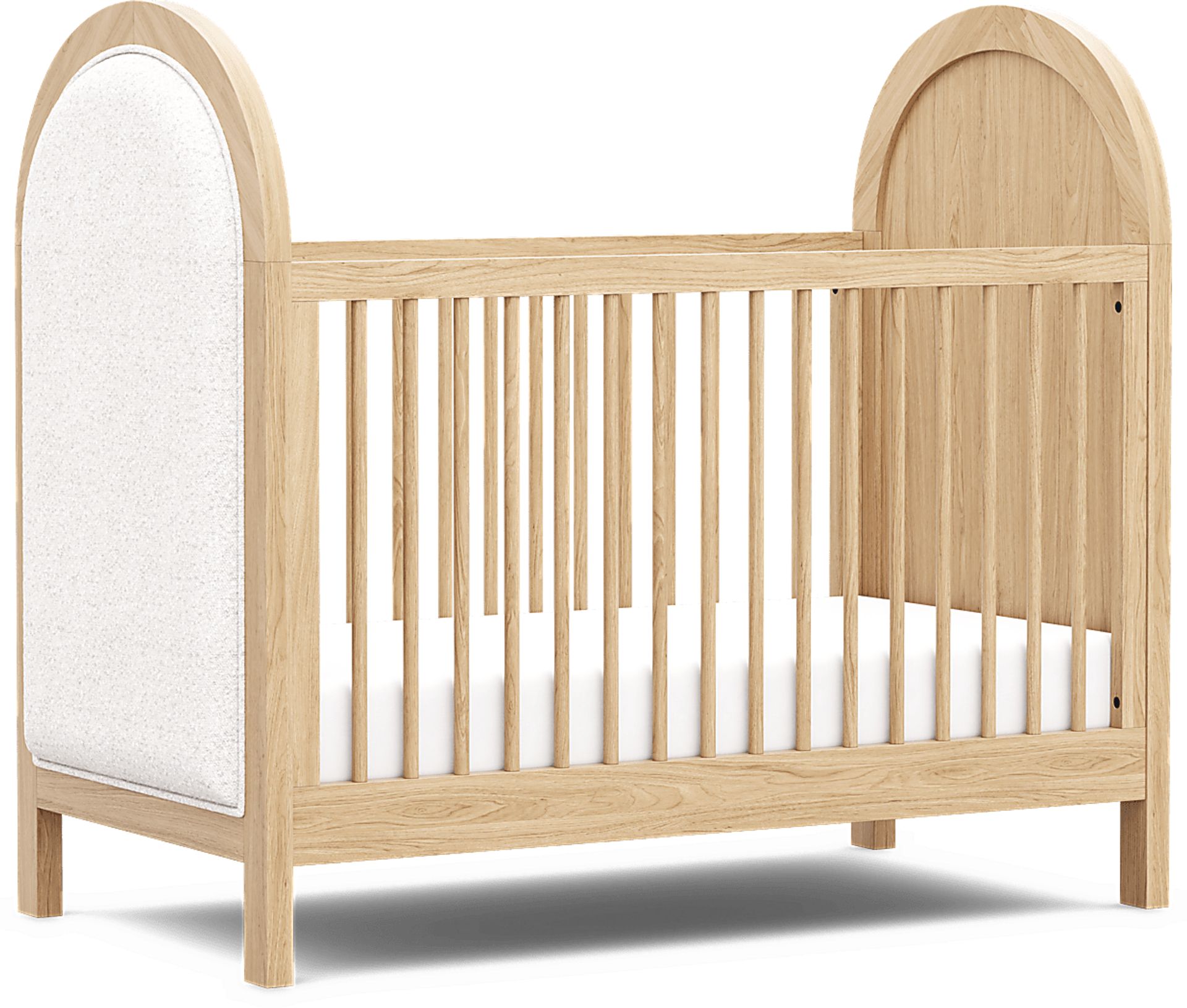 Kids Hidden Hills Light Oak 3-in-1 Convertible Crib with Toddler Rail - Image 1