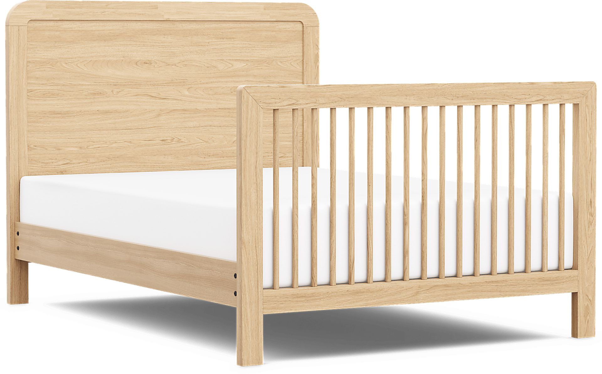 Kids Hidden Hills Light Oak 4-in-1 Convertible Crib with Toddler Rail and Full Conversion Rails - Image 4