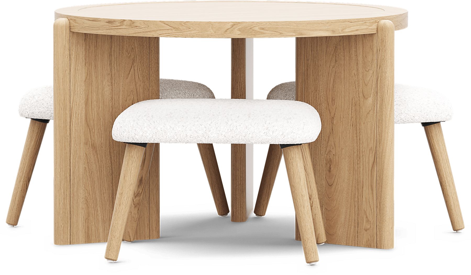 Kids Hidden Hills Light Oak Play Table with Three Stools